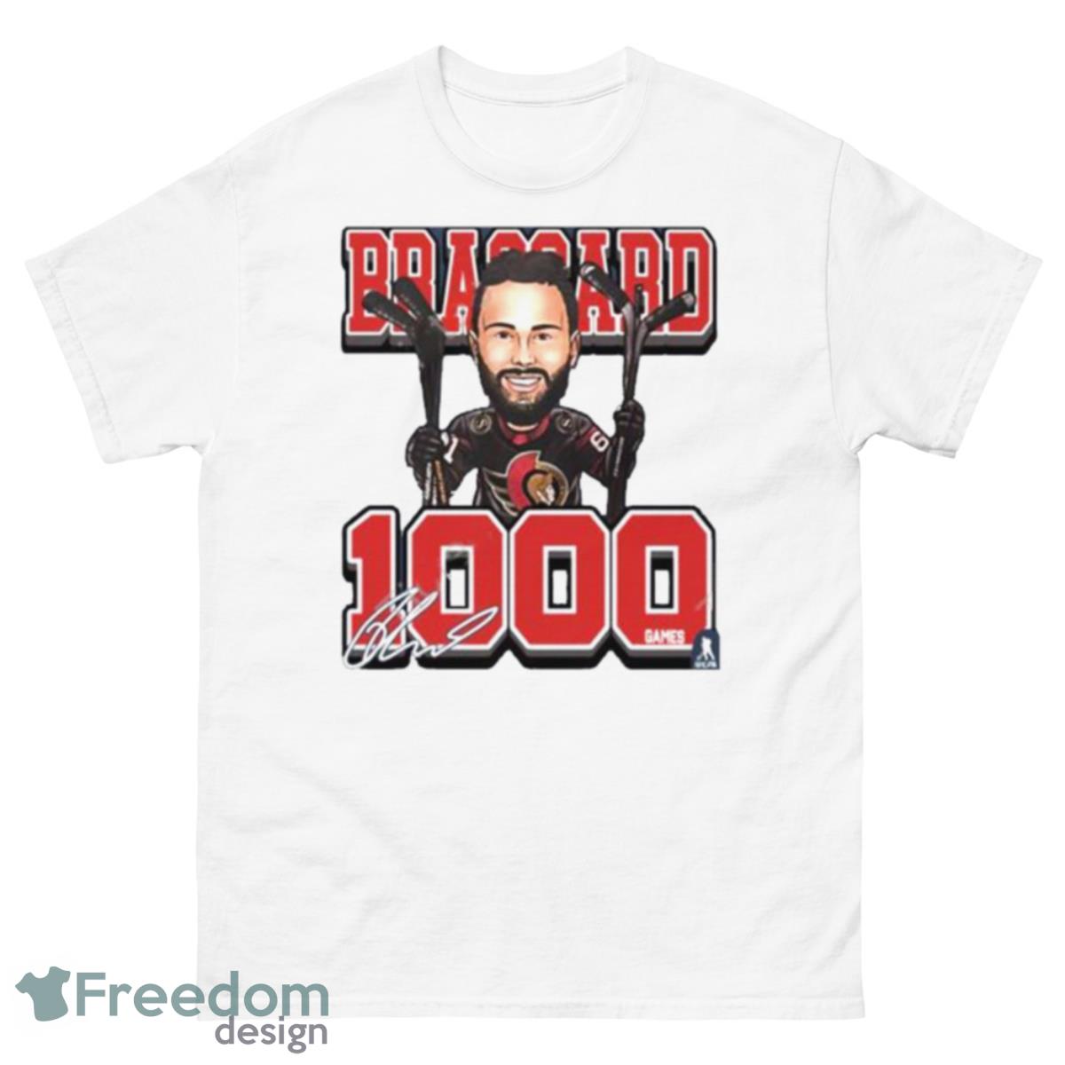 Derick Brassard’s 1000 Games New Shirt - 500 Men’s Classic Tee Gildan