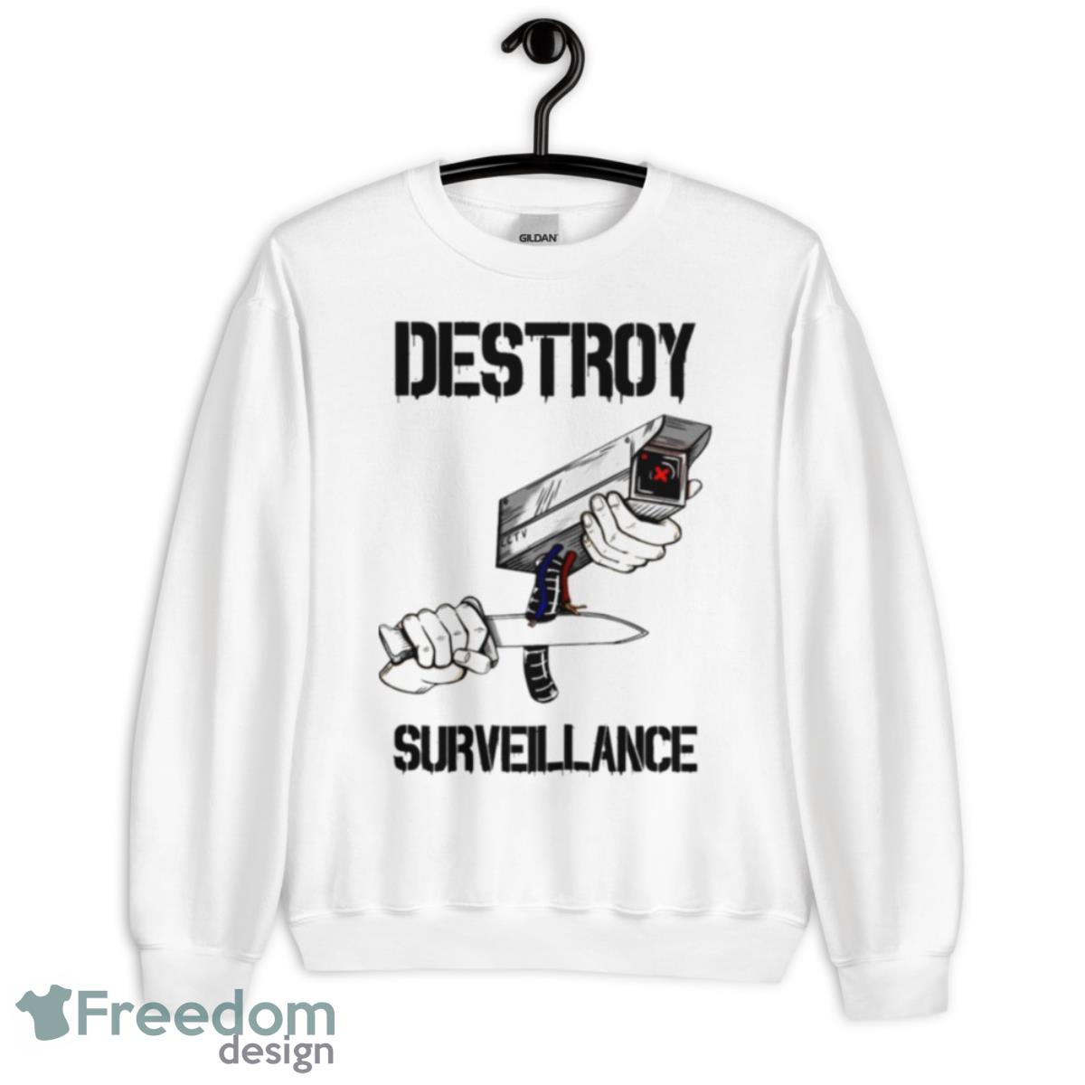 Destroy Surveillance Shirt - Unisex Heavy Blend Crewneck Sweatshirt