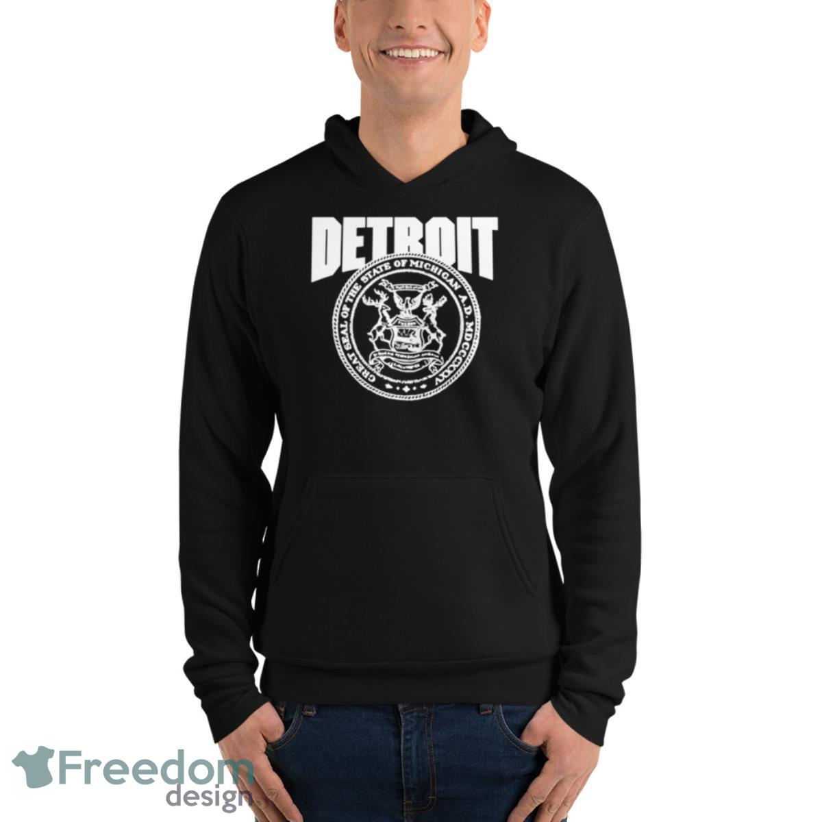 Detroit Great Seal Of The State Of Michgan Shirt - Unisex Fleece Pullover Hoodie Detroit Great Seal Of The State Of Michgan Shirt - Unisex Fleece Pullover Hoodie