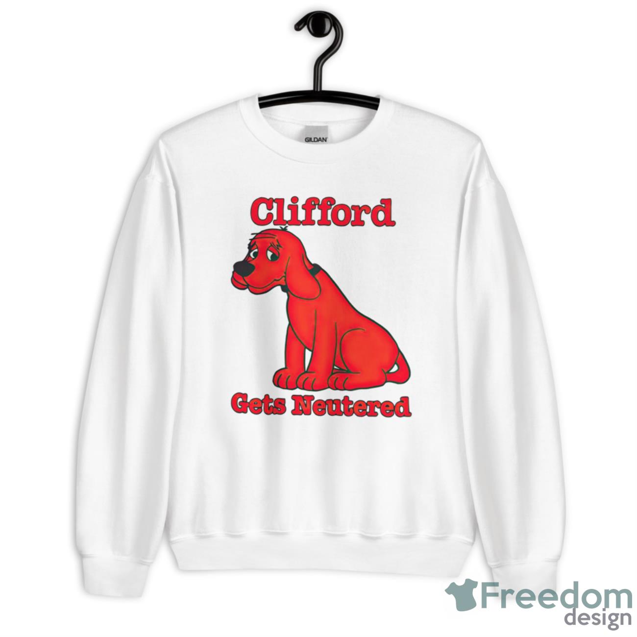 Dog Clifford Gets Neutered Shirt - Unisex Heavy Blend Crewneck Sweatshirt