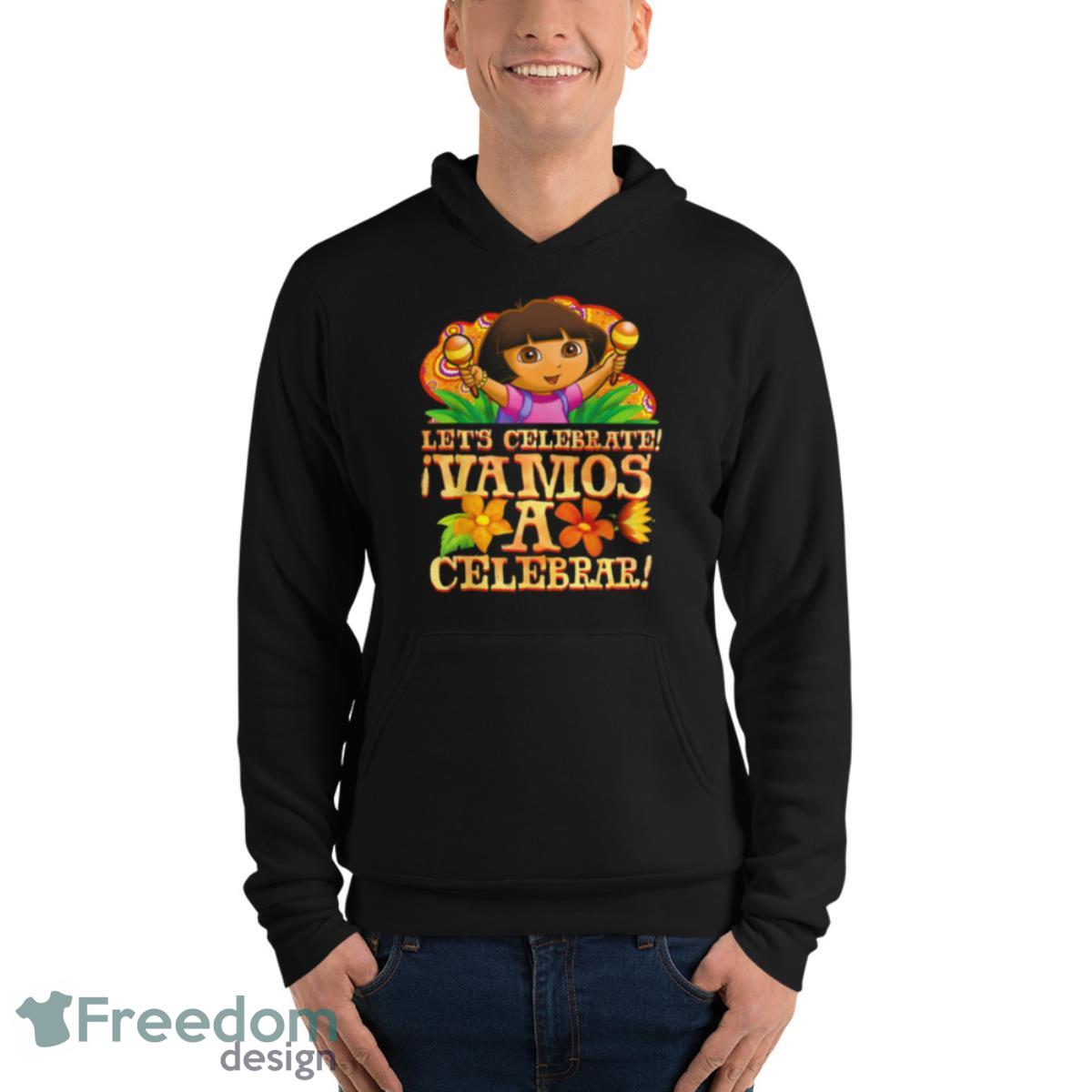 Dora Lets Celebrate Dora The Explorer Shirt - Unisex Fleece Pullover Hoodie Dora Lets Celebrate Dora The Explorer Shirt - Unisex Fleece Pullover Hoodie