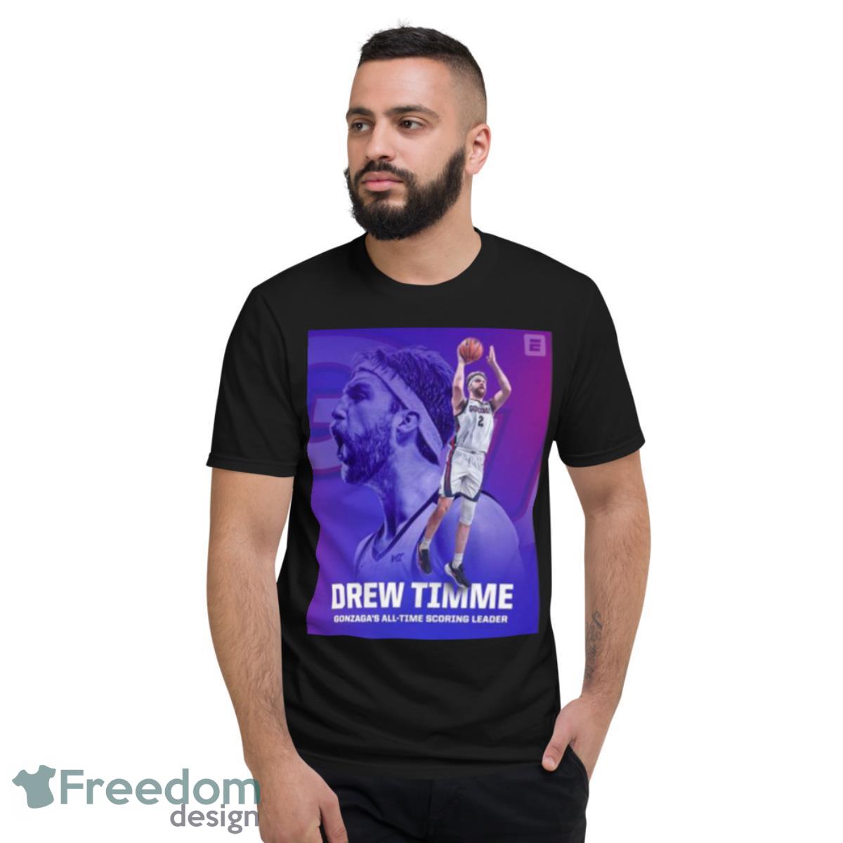 Drew Timme Gonzaga All Time Scoring Leader 2023 Champions Shirt - Short Sleeve T-Shirt