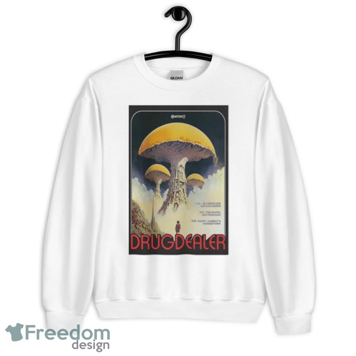 Drugdealer March 22+27+30 2023 Poster Shirt - Unisex Heavy Blend Crewneck Sweatshirt