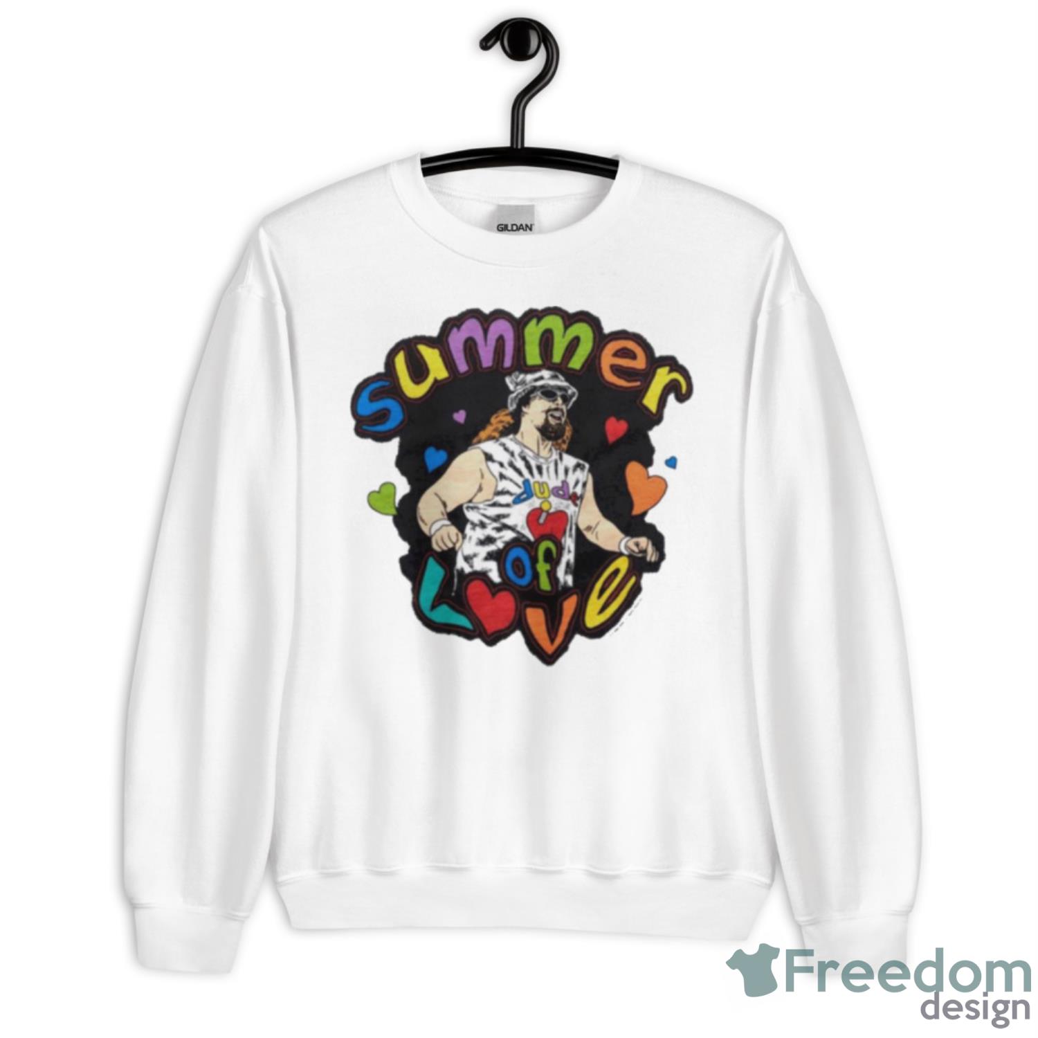 Dude Love Summer Of Love Shirt - Unisex Heavy Blend Crewneck Sweatshirt