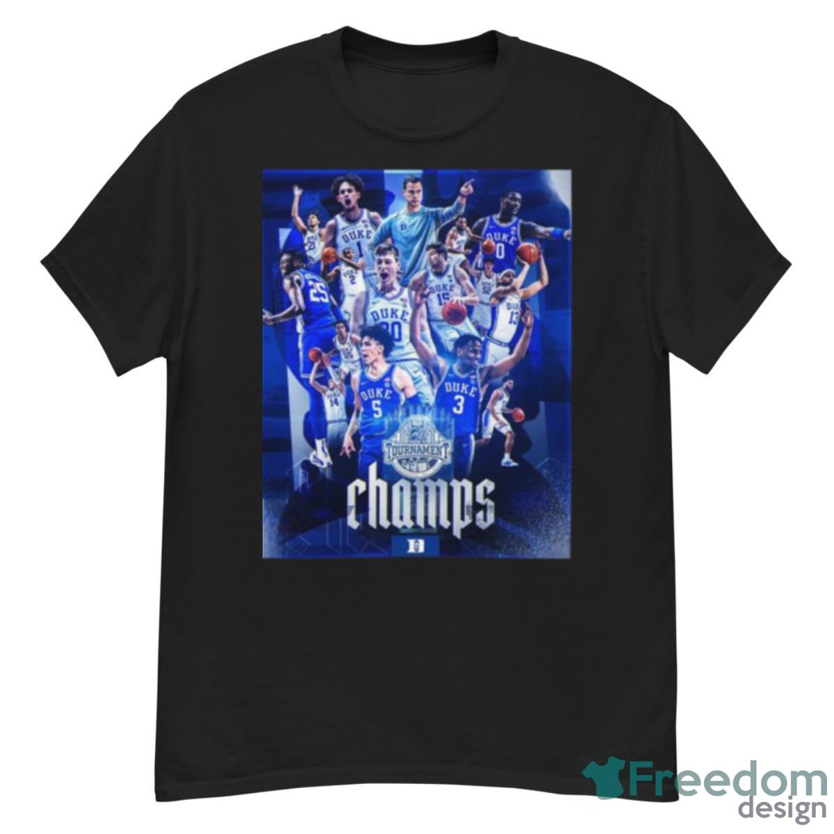 Duke Acc Men’s Teams Sport Tournament Greens 50ro Nc 2023 Catchings Kale,Tyrese Proctor, Ryan Young Shirt Product Photo 1