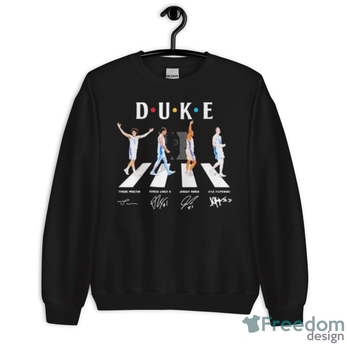 Duke Blue Devils Team Abbey Road Signatures Shirt image Duke Blue Devils Team Abbey Road Signatures Shirt Product Photo 3