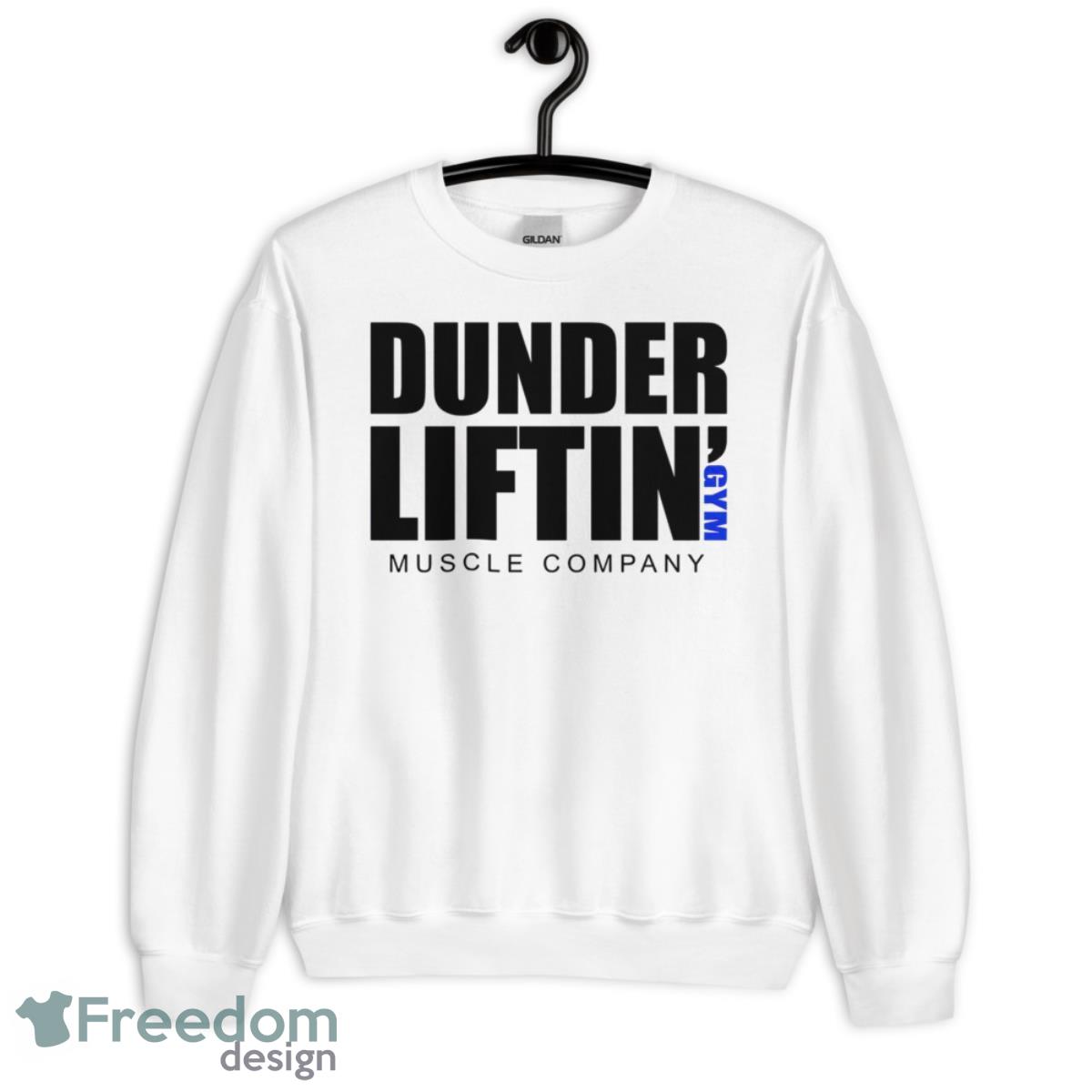 Dunder Liftin Gym Muscle Company Shirt - Unisex Heavy Blend Crewneck Sweatshirt