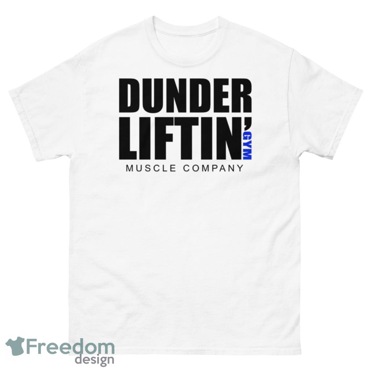 Dunder Liftin Gym Muscle Company Shirt - 500 Men’s Classic Tee Gildan