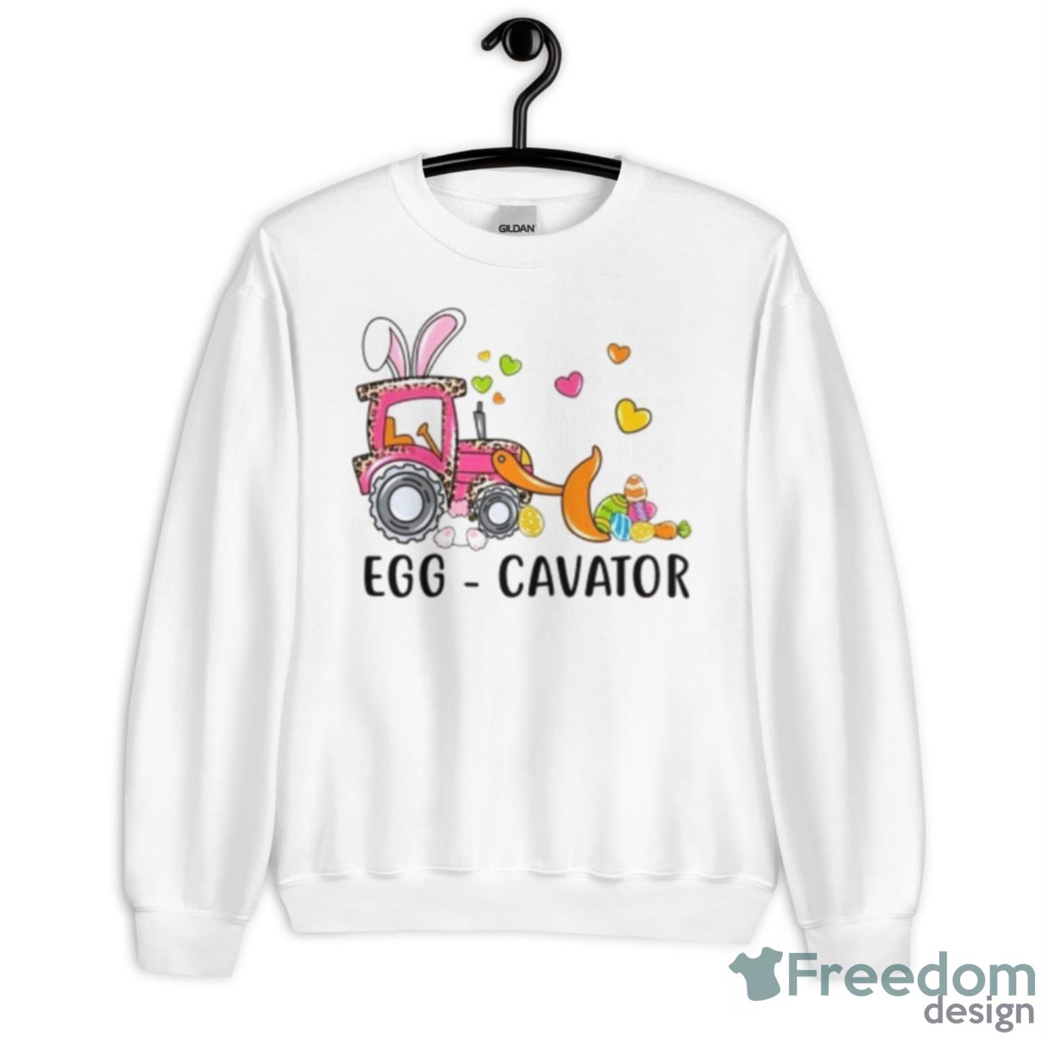 Easter Day Egg Cavator Shirt - Unisex Heavy Blend Crewneck Sweatshirt