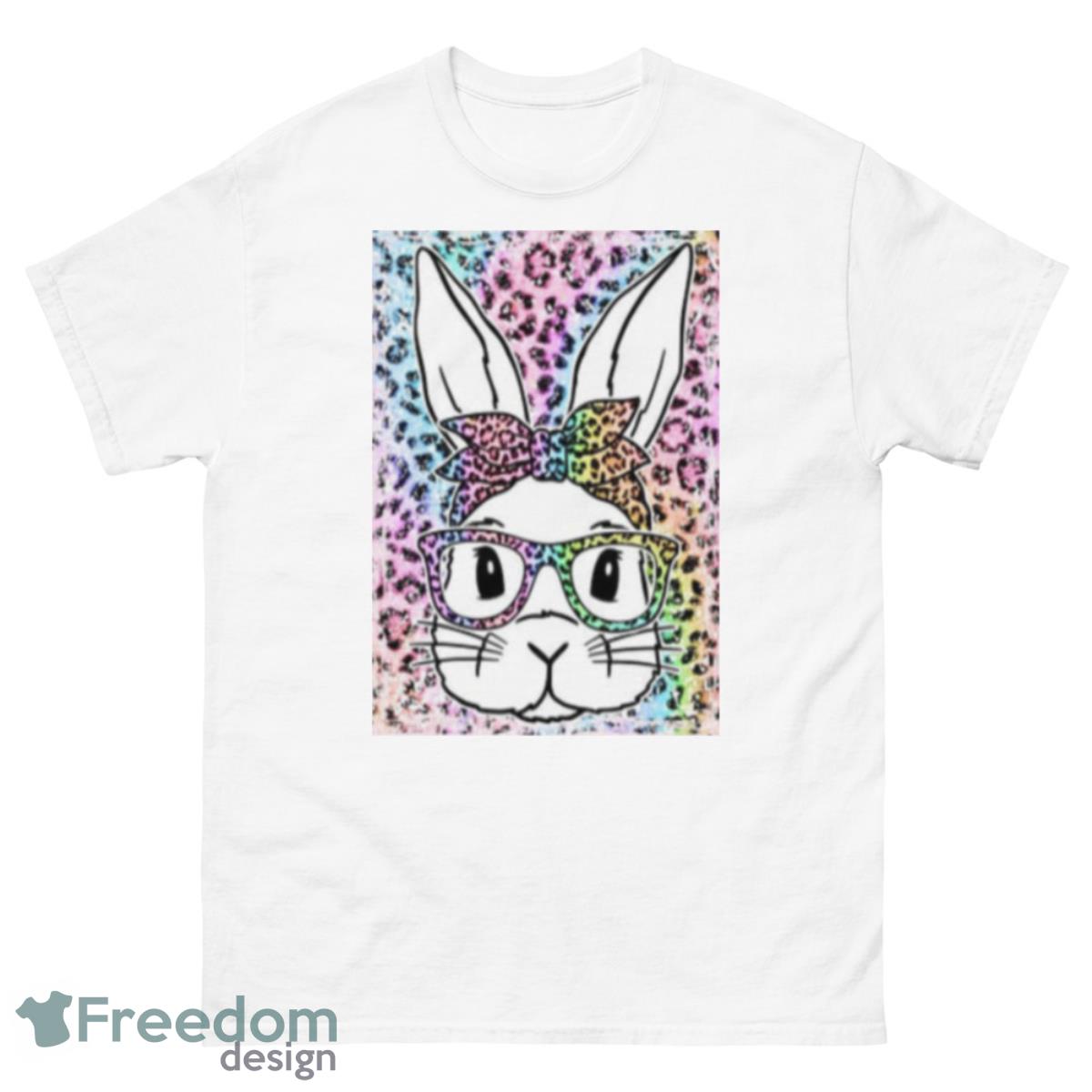 Easter Leopard Bunny Shirt - 500 Men’s Classic Tee Gildan