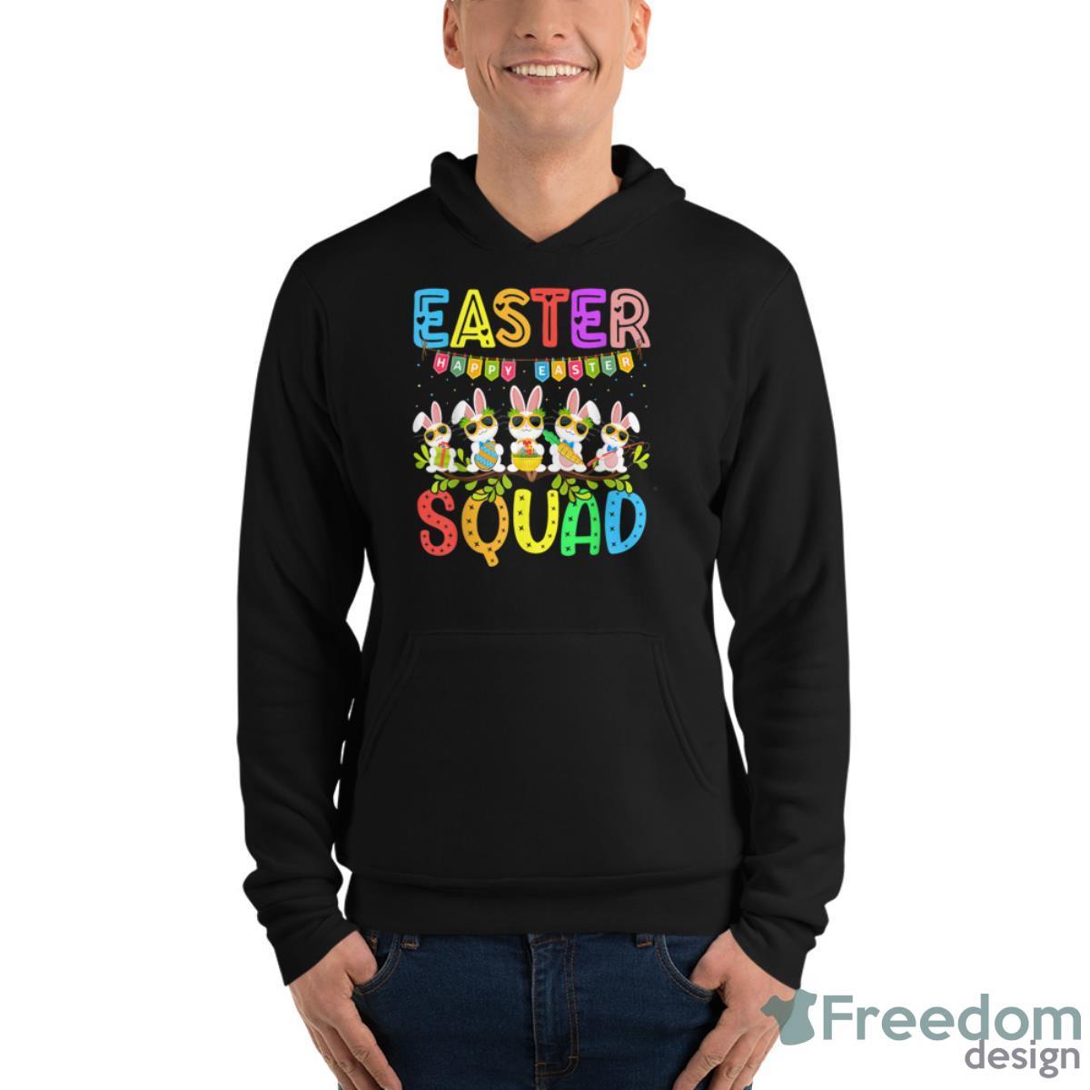 Easter Squad Bunny Rabbit Happy Easter Day Party Matching Shirt image Easter Squad Bunny Rabbit Happy Easter Day Party Matching Shirt - Unisex Fleece Pullover Hoodie