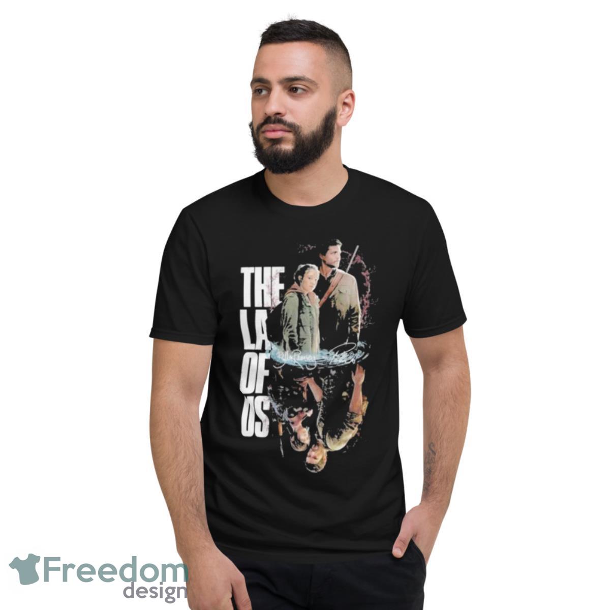Ellie And Joel The Last Of Us 2 Wallpaper Signatures Shirt - Short Sleeve T-Shirt