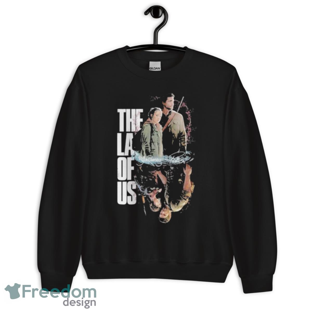 Ellie And Joel The Last Of Us 2 Wallpaper Signatures Shirt - Unisex Crewneck Sweatshirt Ellie And Joel The Last Of Us 2 Wallpaper Signatures Shirt - Unisex Crewneck Sweatshirt
