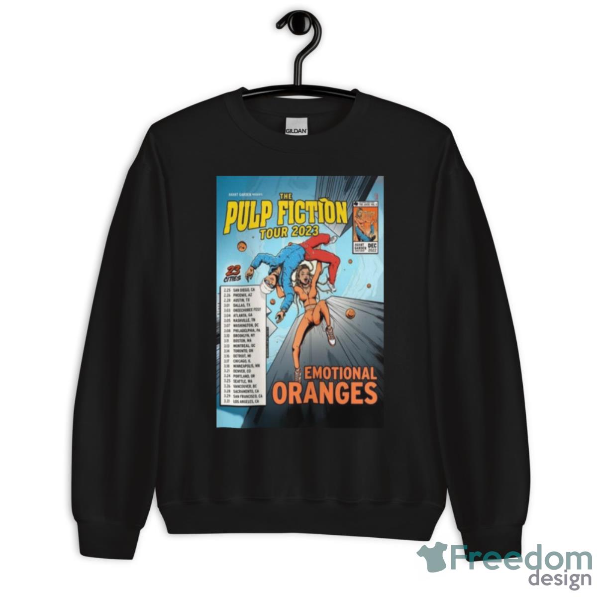 Emotional Oranges The Pulp Fiction Tour 2023 Portrait Poster Shirt