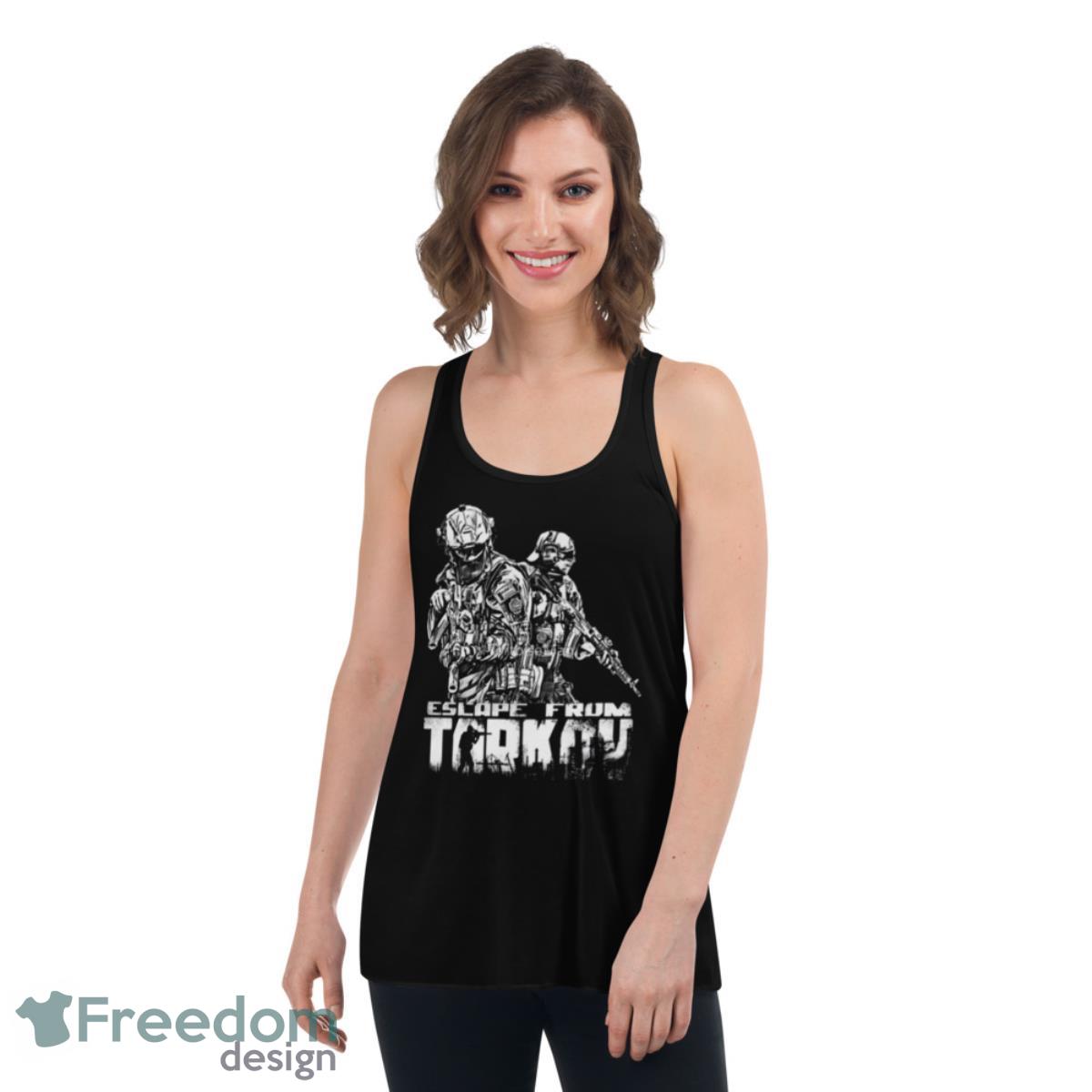 Escape From Tarkov Fortnite Shirt - Womens Flowy Racerback Tank Escape From Tarkov Fortnite Shirt - Womens Flowy Racerback Tank