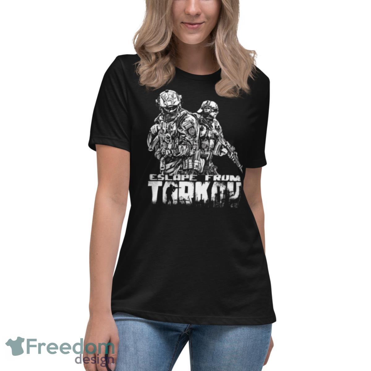 Escape From Tarkov Fortnite Shirt - Womens Relaxed Short Sleeve Jersey Tee Escape From Tarkov Fortnite Shirt - Womens Relaxed Short Sleeve Jersey Tee