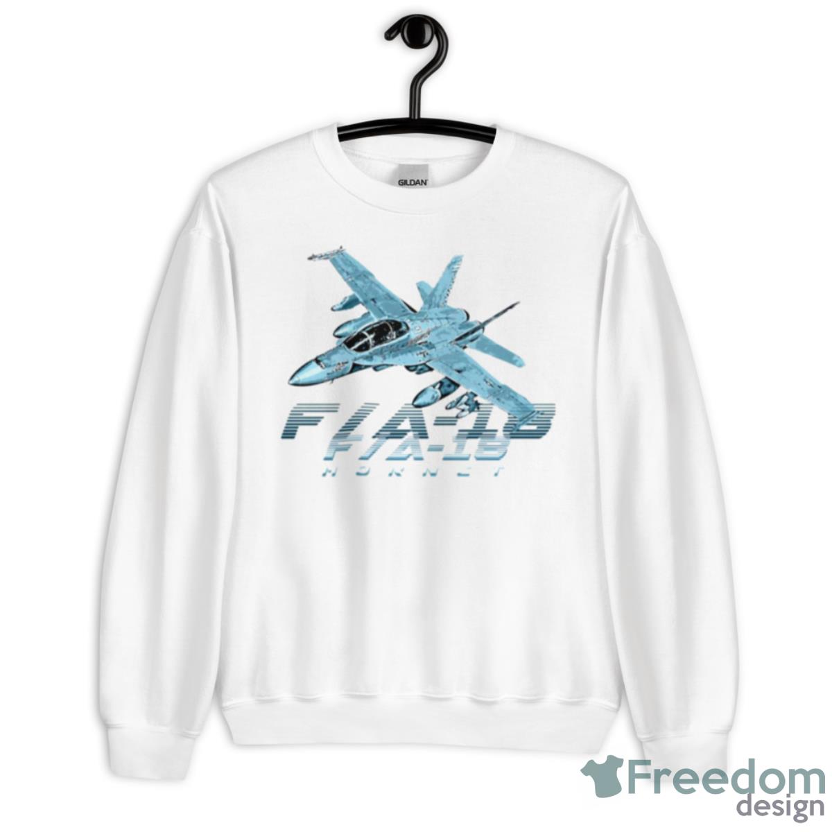 F 18 Hornet Us Air Force Fighter Jet Shirt - Unisex Heavy Blend Crewneck Sweatshirt