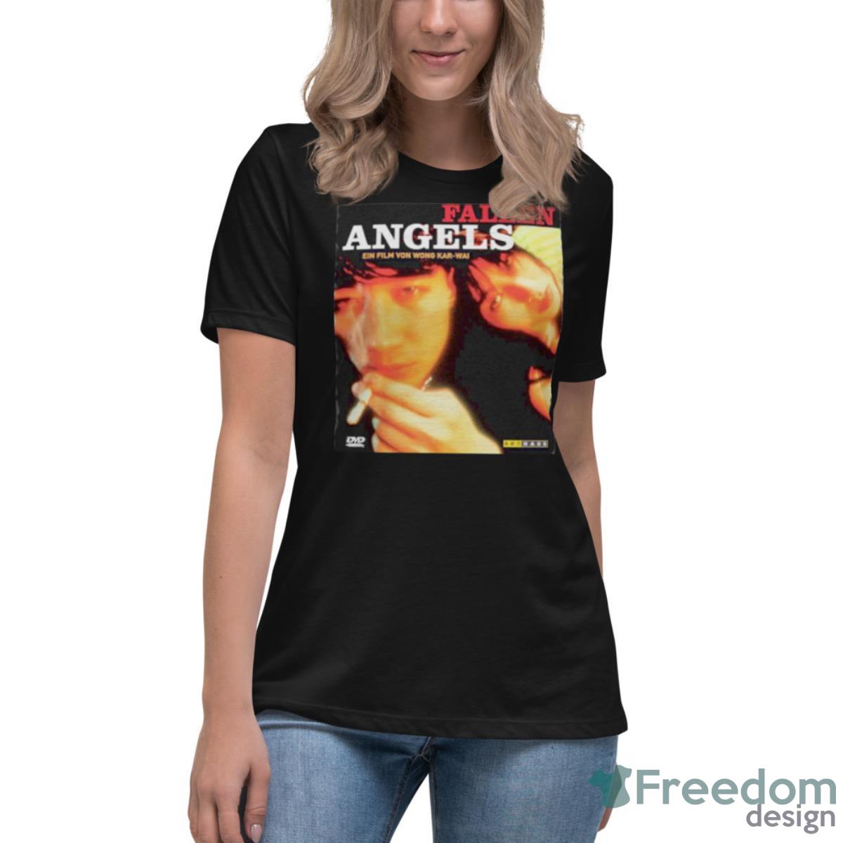 Fallen Angels Graphic Shirt - Womens Relaxed Short Sleeve Jersey Tee Fallen Angels Graphic Shirt - Womens Relaxed Short Sleeve Jersey Tee