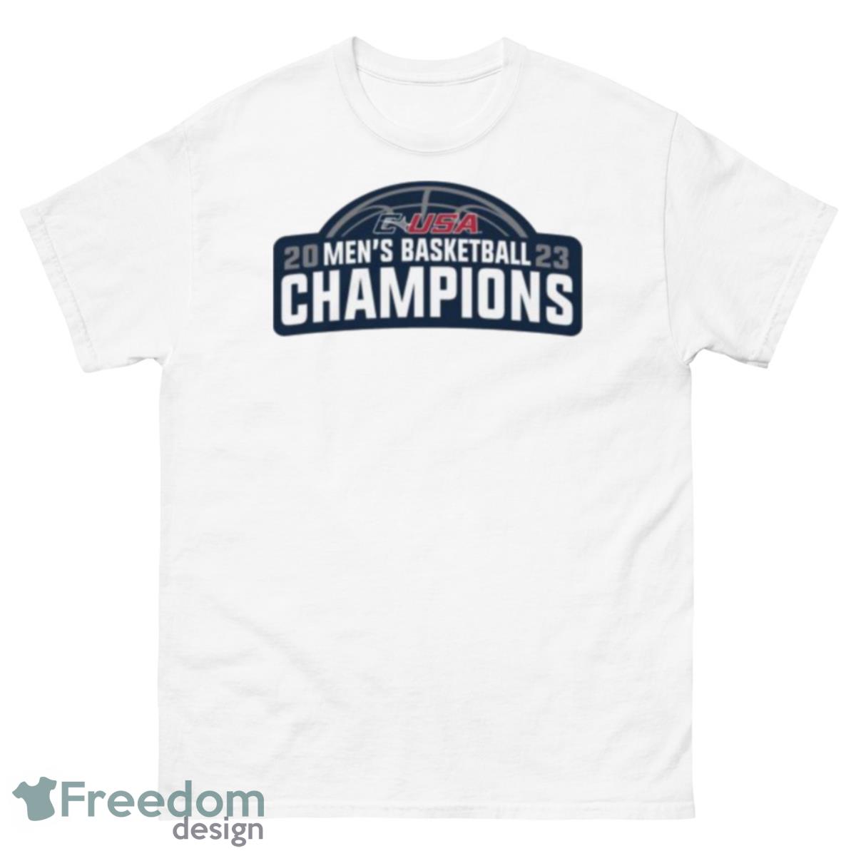 FAU Owls 2023 C USA Men’s Basketball Conference Tournament Champions Locker Room Shirt - 500 Men’s Classic Tee Gildan