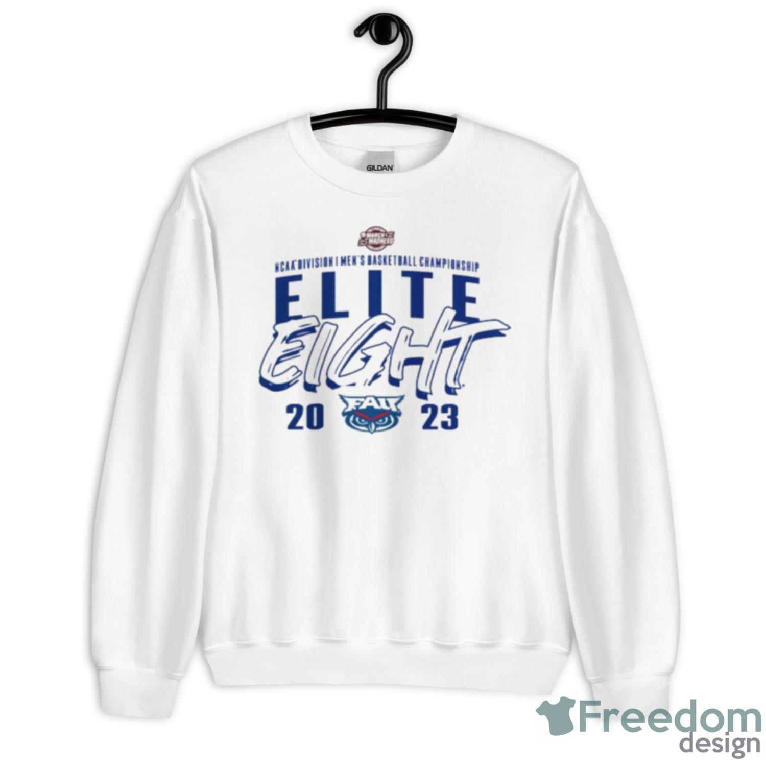 FAU Owls 2023 NCAA Men’s Basketball Tournament March Madness Elite Eight Team Shirt - Unisex Heavy Blend Crewneck Sweatshirt