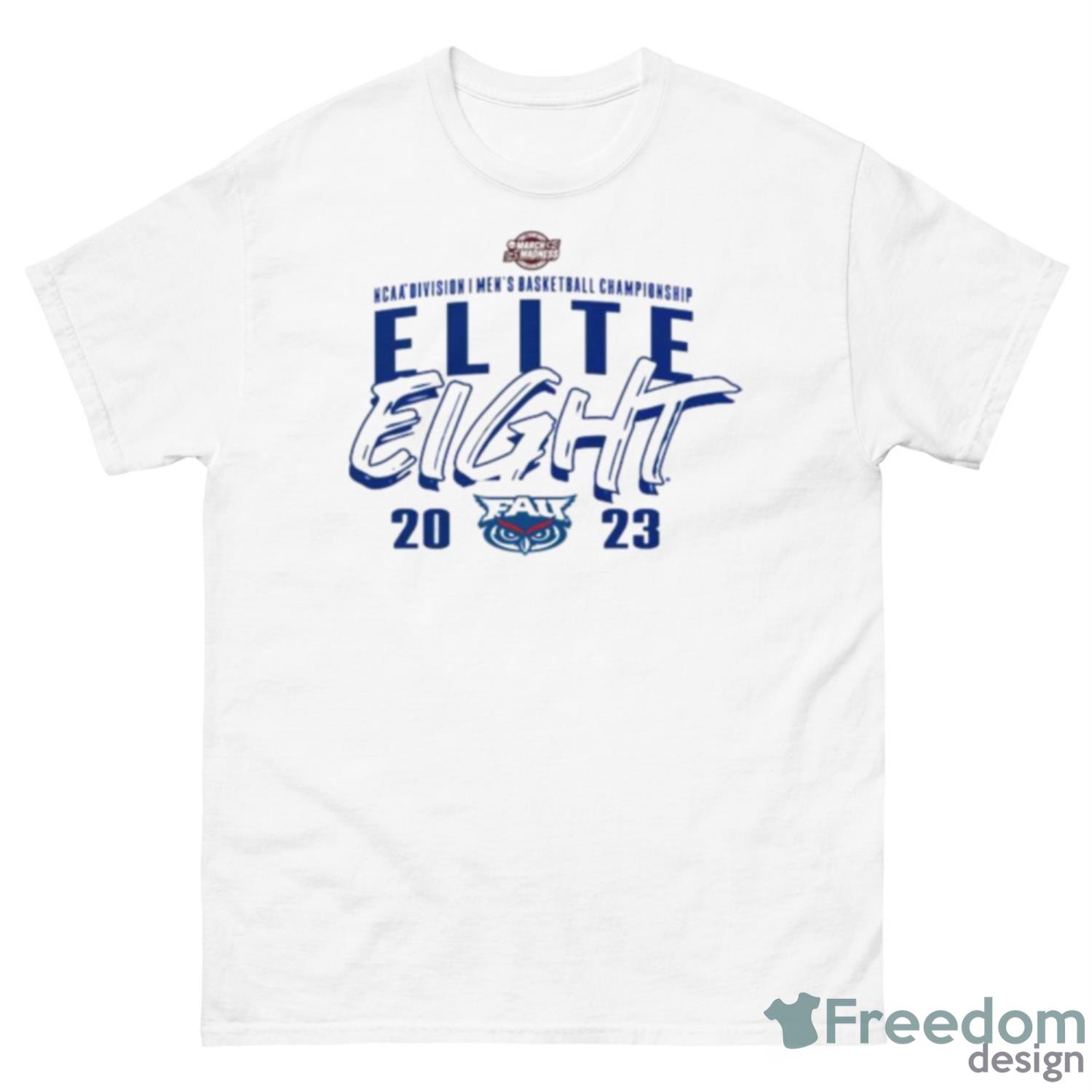 FAU Owls 2023 NCAA Men’s Basketball Tournament March Madness Elite Eight Team Shirt - 500 Men’s Classic Tee Gildan