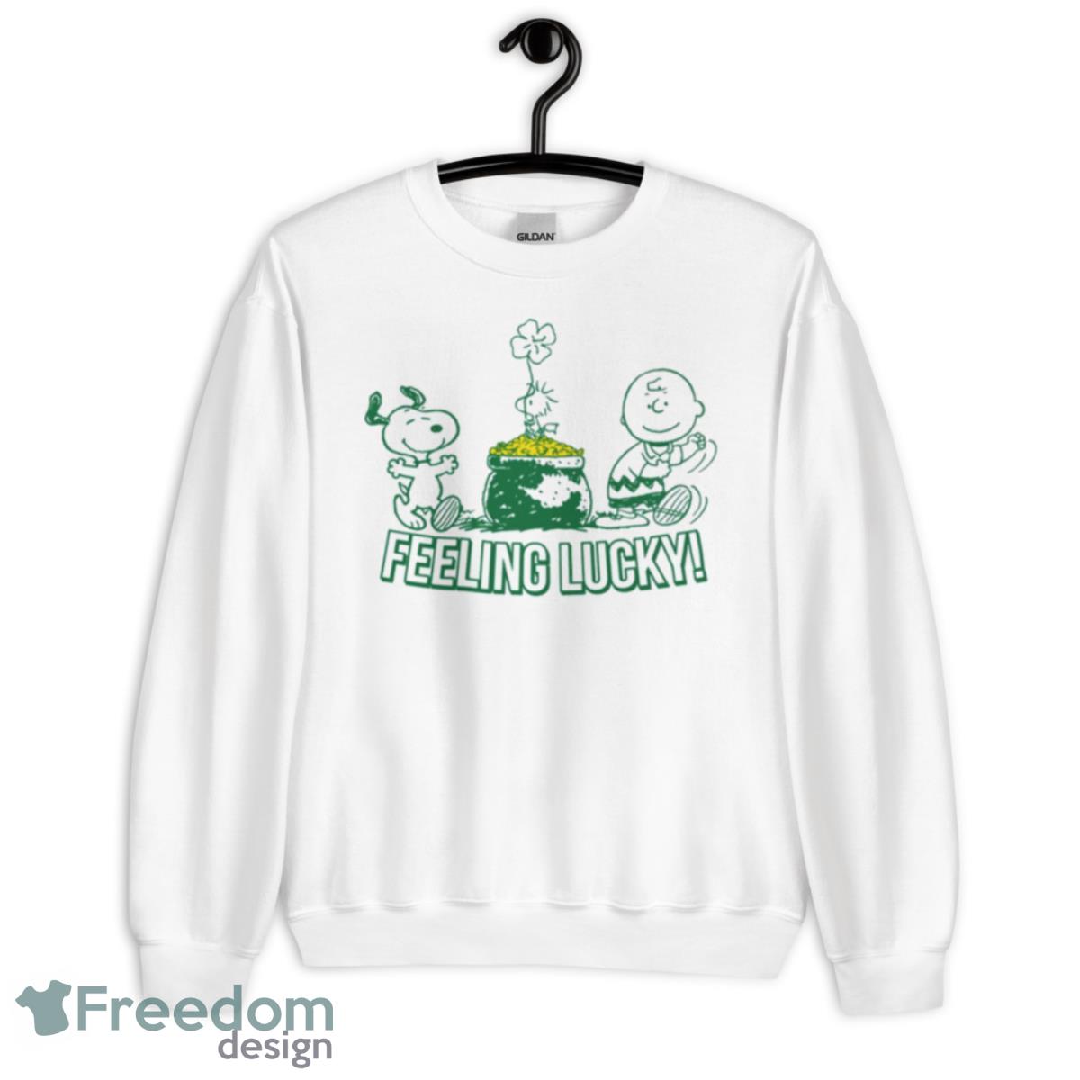 Feeling Lucky Snoopy Dog Saint Patrick’s Day Shirt - Unisex Heavy Blend Crewneck Sweatshirt