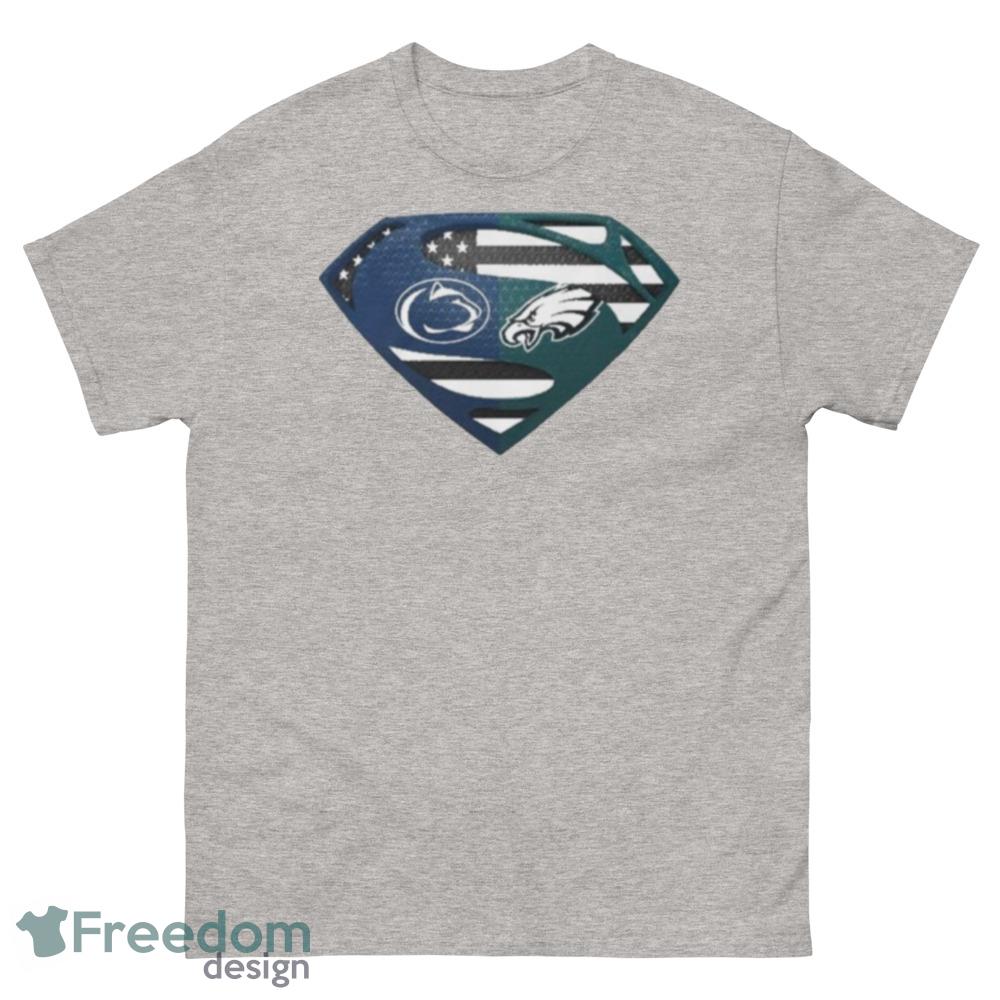 Superman philadelphia eagles american flag shirt, hoodie, sweater, long  sleeve and tank top