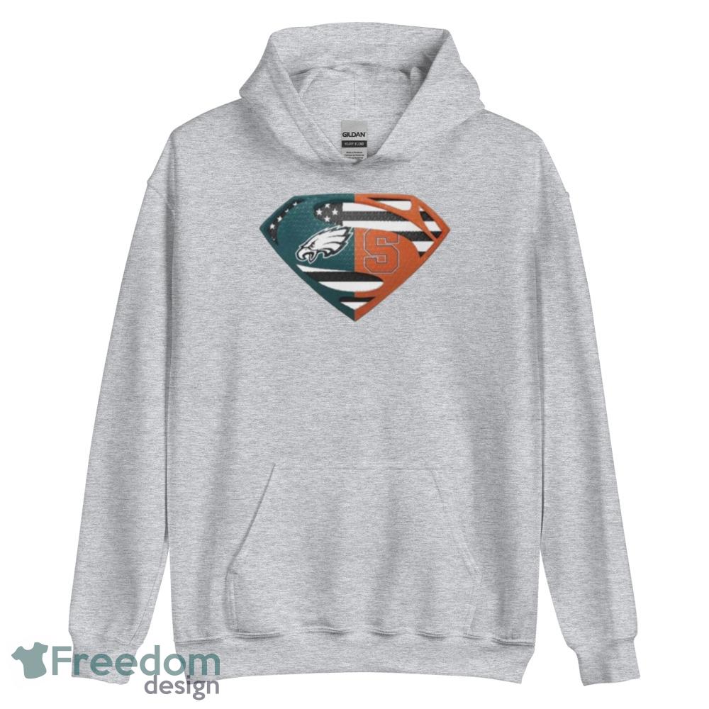 Philadelphia Eagles Superman American Flag The 4th Of July T-Shirt