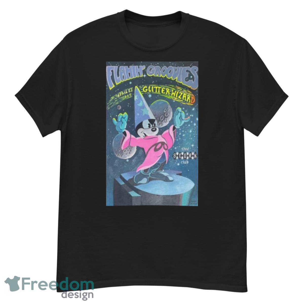 Flamin’ Groovies And Glitter Wizard April 22 2023 Thee Stork Club Oakland CA Shirt - G500 Men’s Classic T-Shirt