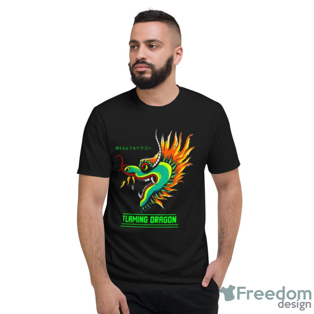 Flaming Dragon Profile Tropic Thunder Shirt image Flaming Dragon Profile Tropic Thunder Shirt - Short Sleeve T-Shirt