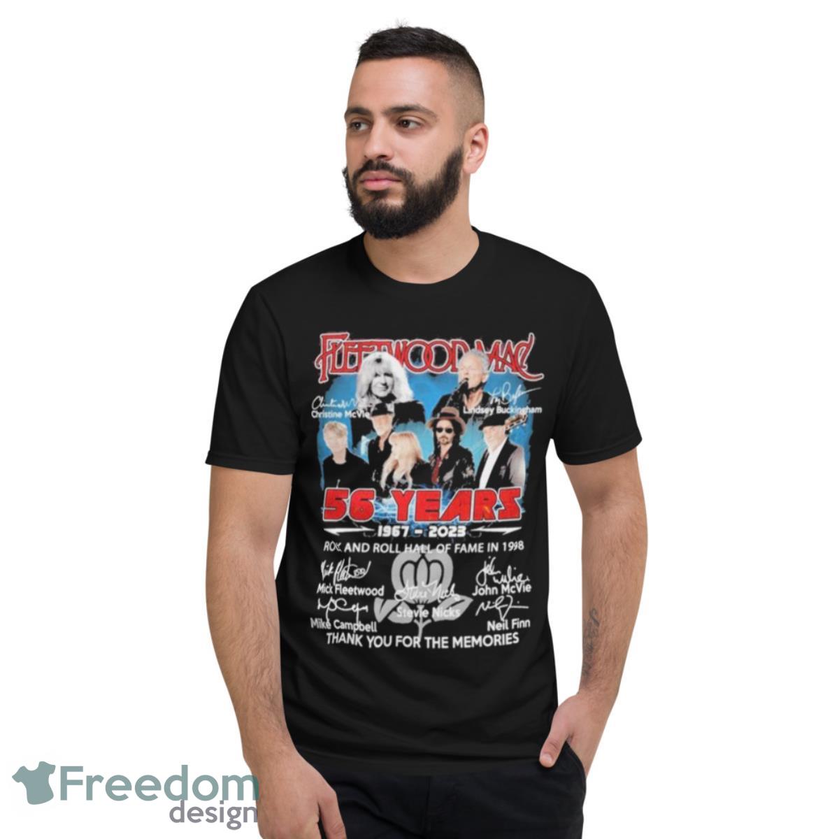 Fleetwood Mac 56 Years Of 1967 – 2023 Thank You For The Memories Signatures Shirt - Short Sleeve T-Shirt