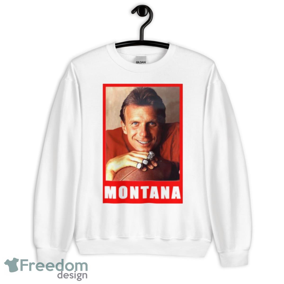 Football Player Legend Joe Montana 49ers Shirt - Unisex Heavy Blend Crewneck Sweatshirt