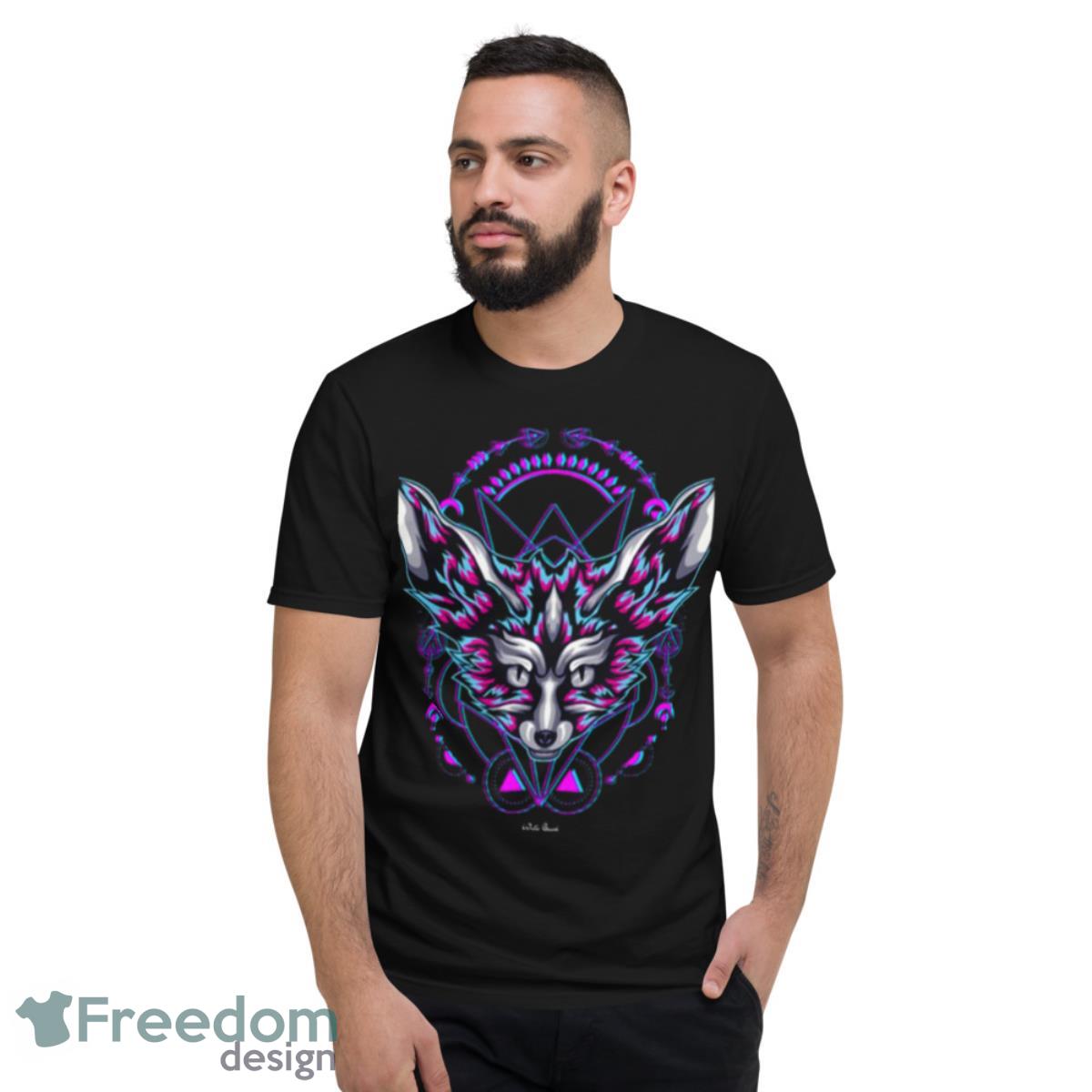 Fox Glitch Pop Art Shirt - Short Sleeve T-Shirt