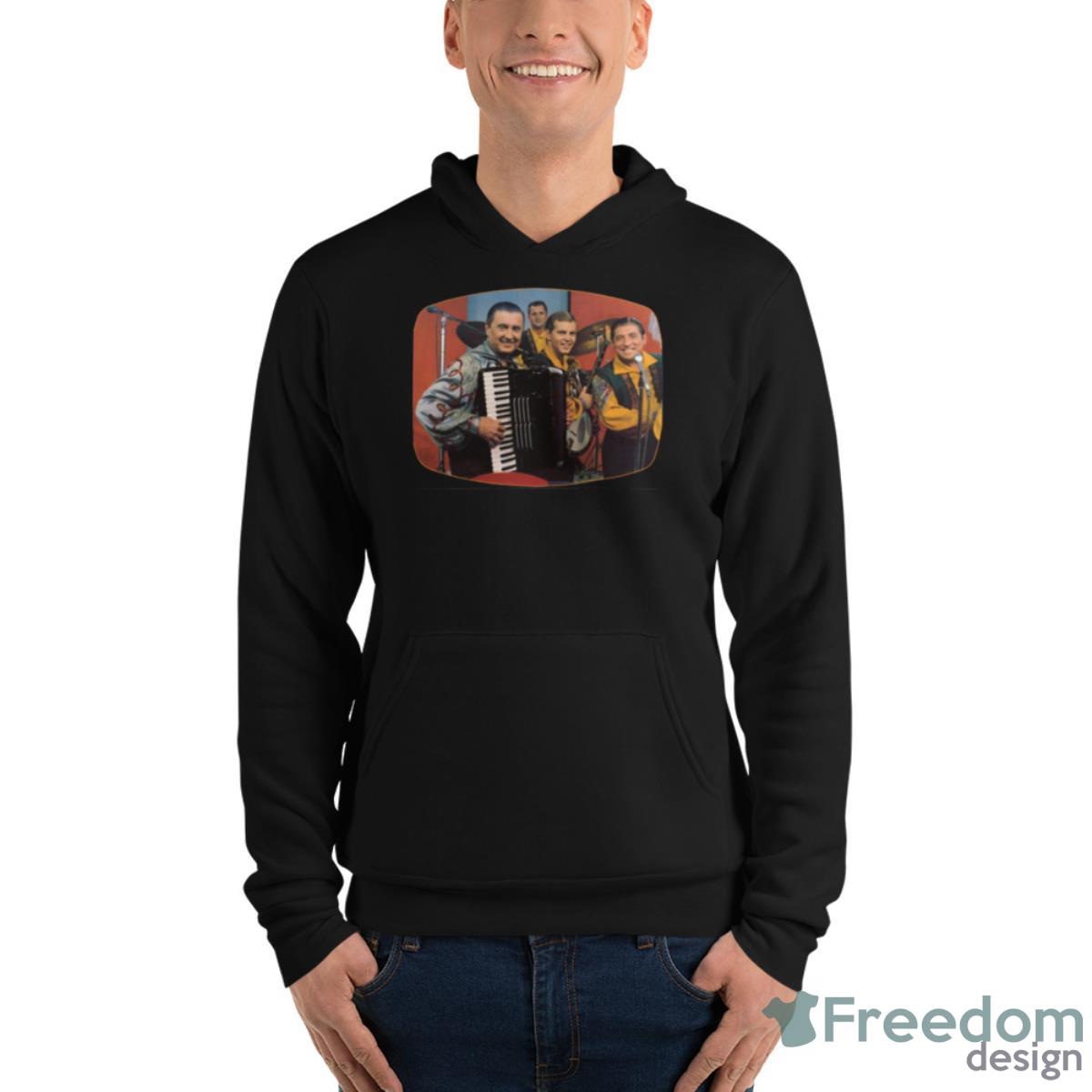 Frankie Yankovic And Band Members Color Photo 1960s Shirt image Frankie Yankovic And Band Members Color Photo 1960s Shirt - Unisex Fleece Pullover Hoodie
