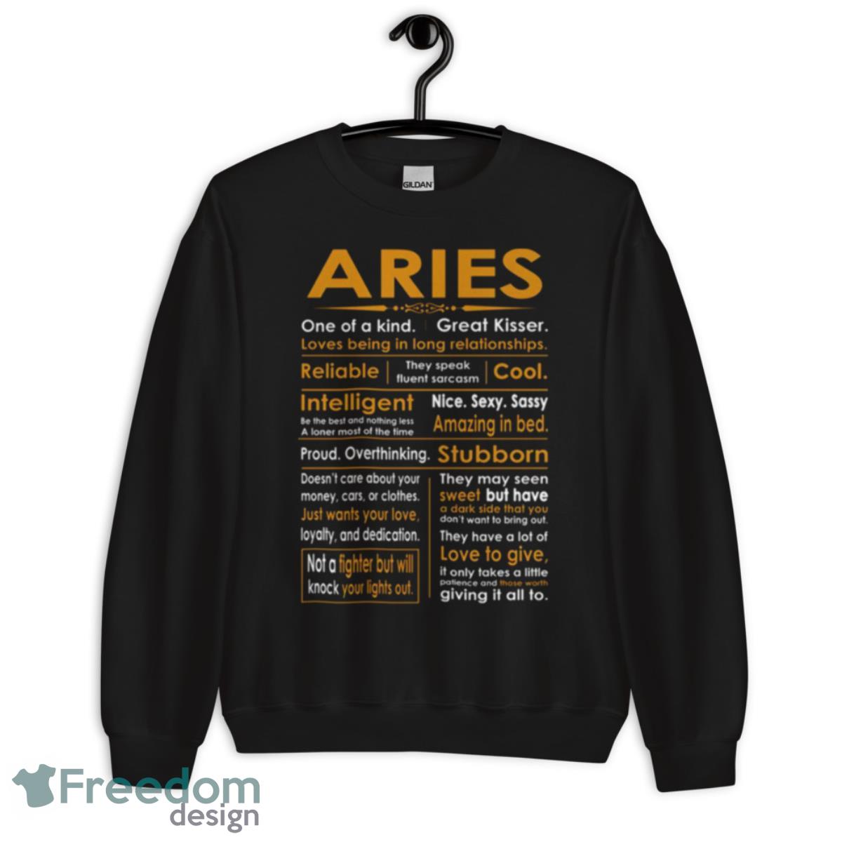 Funny Aries Zodiac Sign Shirt - Unisex Crewneck Sweatshirt Funny Aries Zodiac Sign Shirt - Unisex Crewneck Sweatshirt