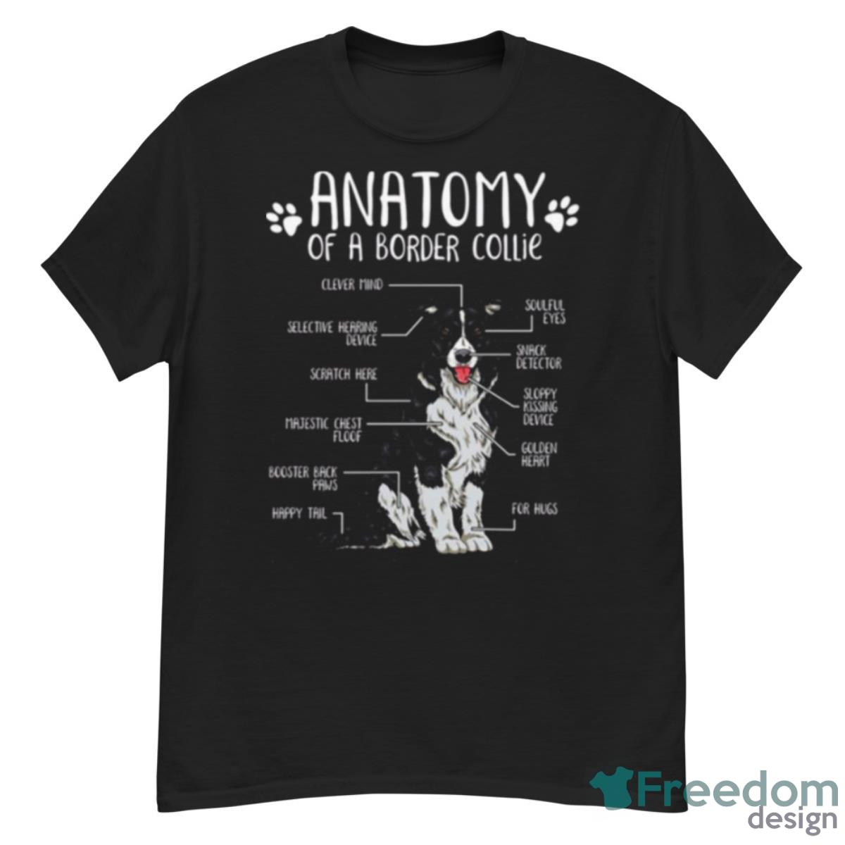 Funny Border Collie Anatomy Dog Lover Shirt - G500 Men’s Classic T-Shirt