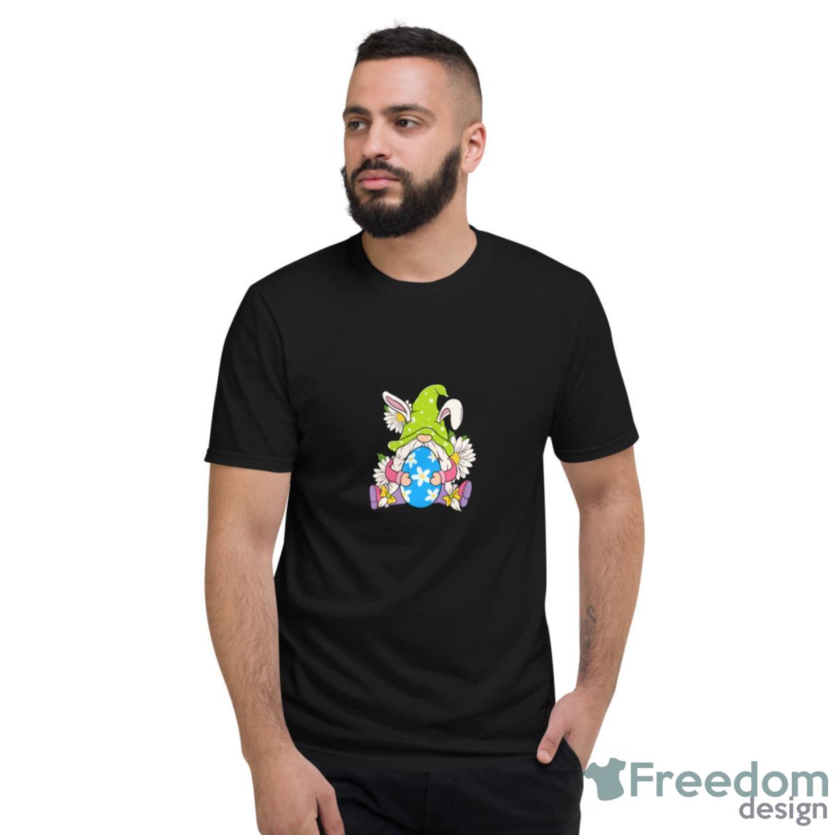 Funny Bunny Gnome Rabbit Eggs Hunting Happy Easter Day Kids Long Sleeve Shirt - Short Sleeve T-Shirt