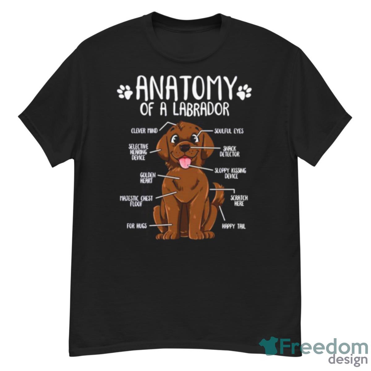 Funny Chocolate Labrador Dog Anatomy Shirt - G500 Men’s Classic T-Shirt