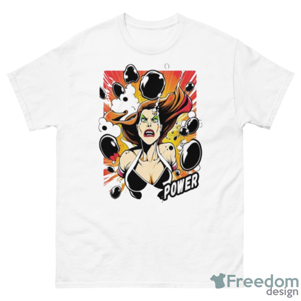 Gaming Power 90s Style Comic Shirt - 500 Men’s Classic Tee Gildan