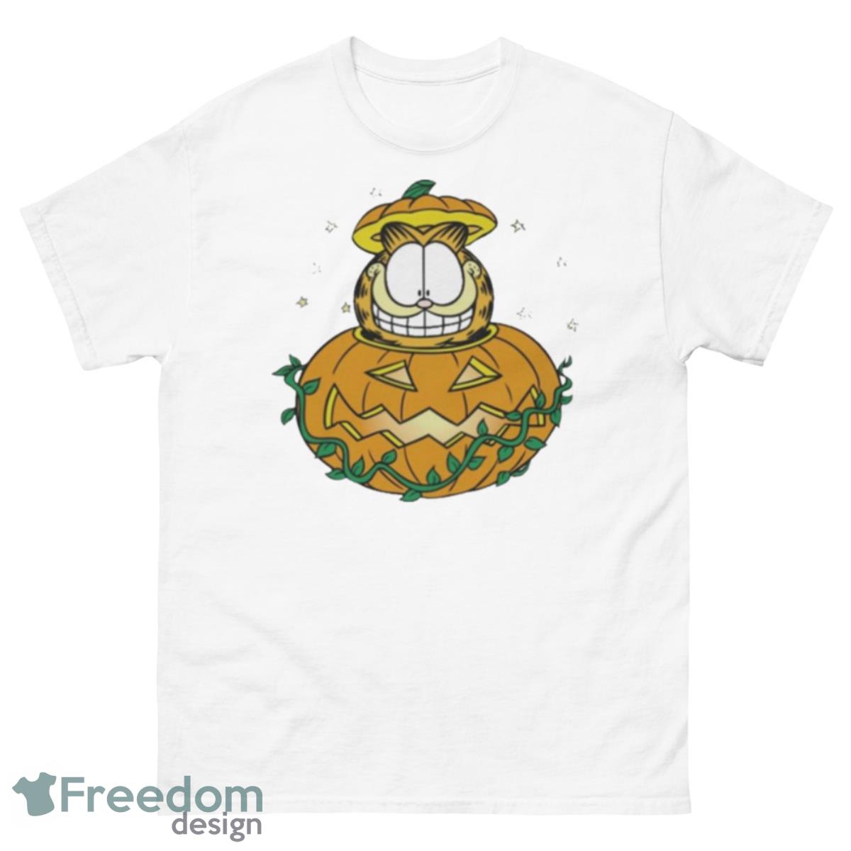 Garfield Pumpkin Shirt - 500 Men’s Classic Tee Gildan