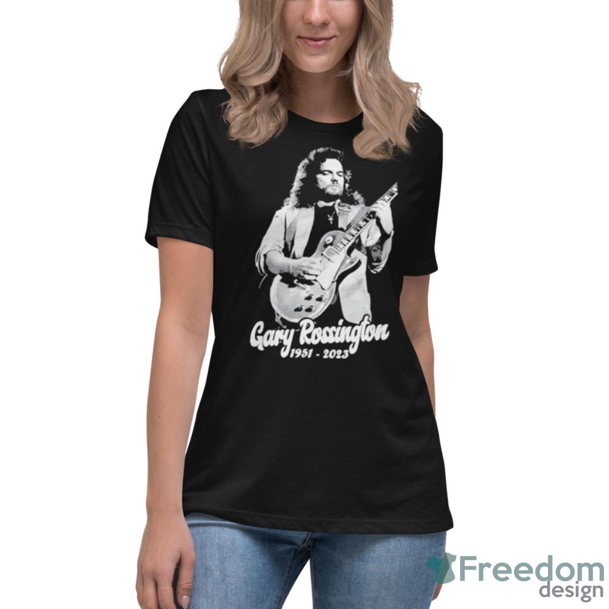 Gary Rossington 1951 – 2023 Shirt - Womens Relaxed Short Sleeve Jersey Tee Gary Rossington 1951 – 2023 Shirt - Womens Relaxed Short Sleeve Jersey Tee