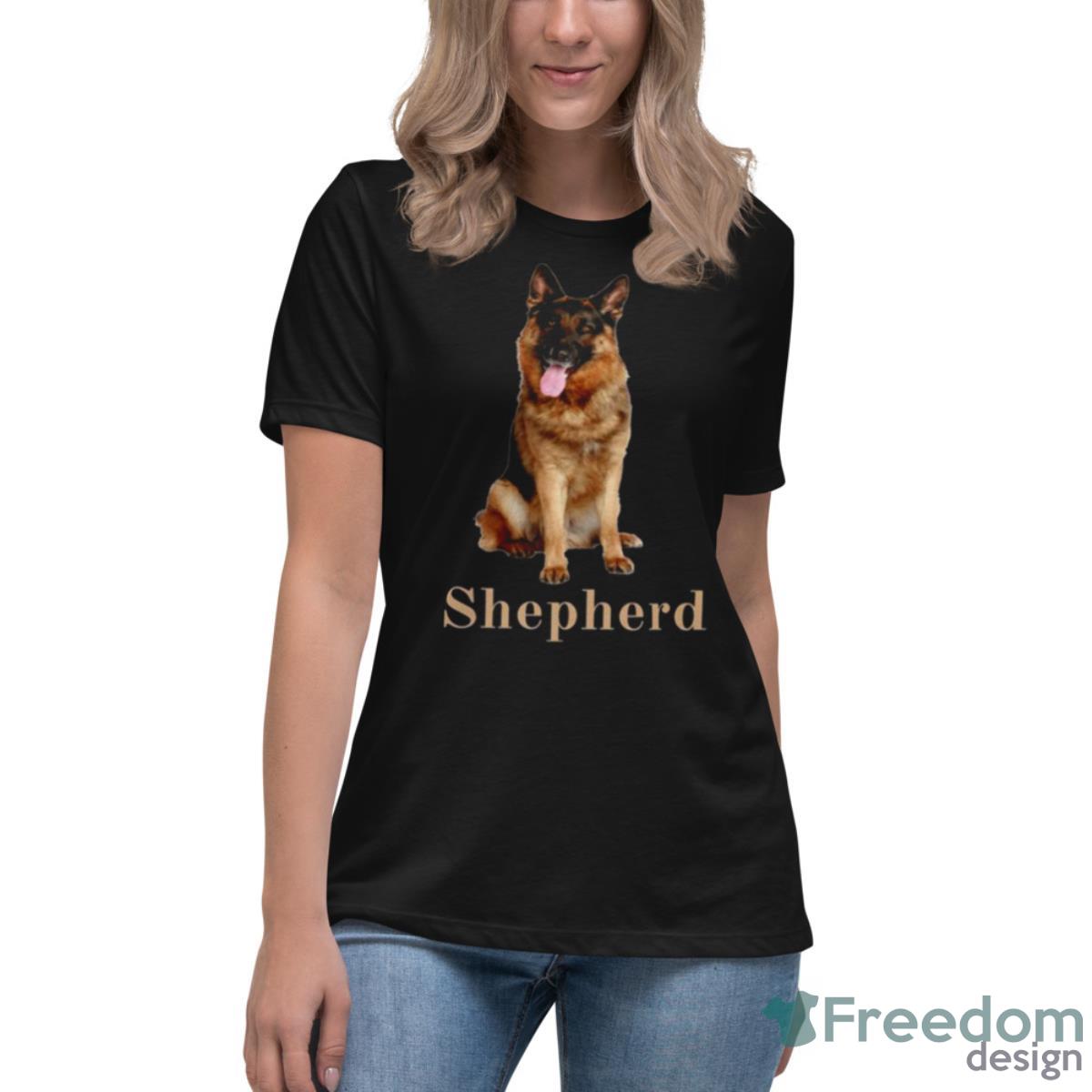 German Shepherd Shirt - Womens Relaxed Short Sleeve Jersey Tee German Shepherd Shirt - Womens Relaxed Short Sleeve Jersey Tee
