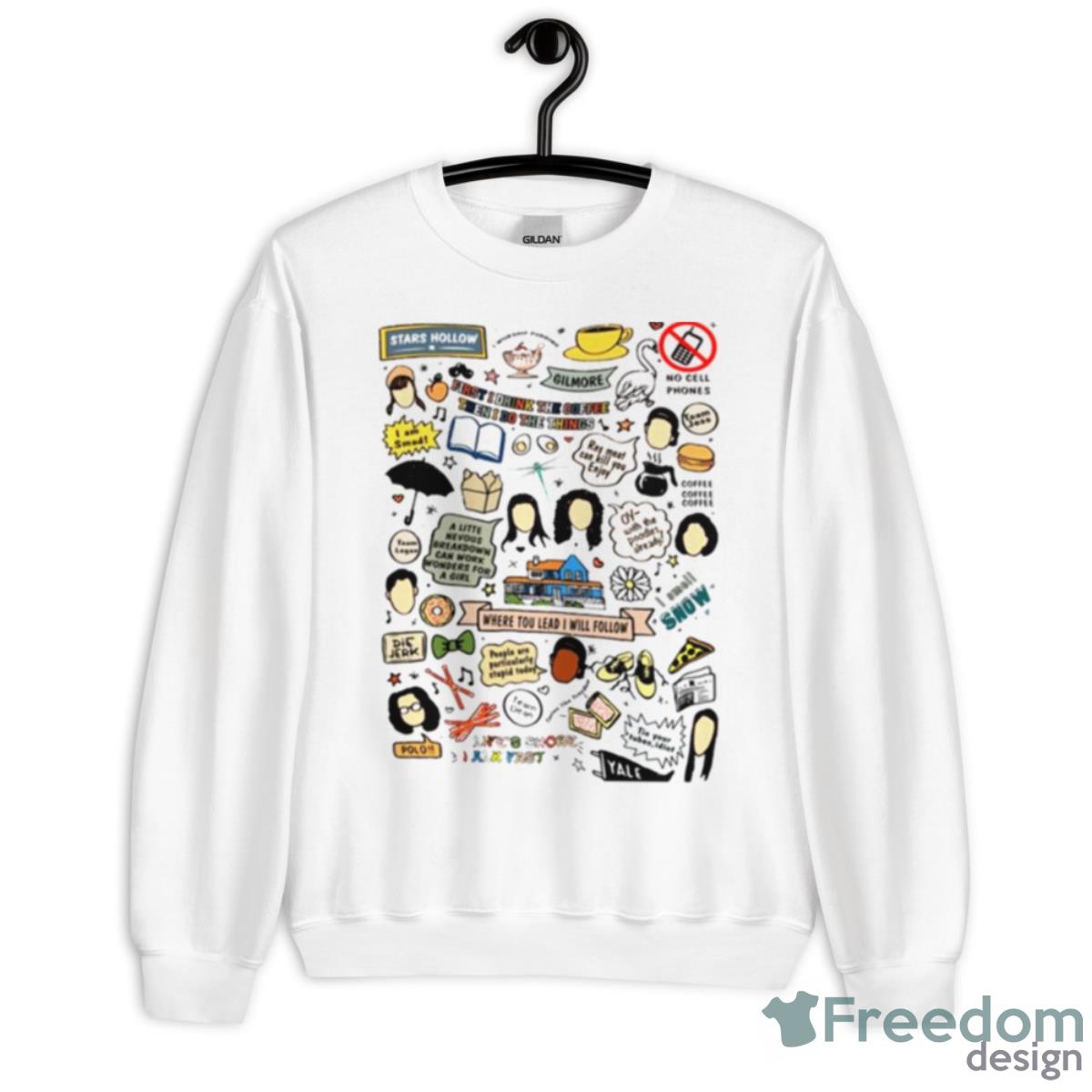 Gilmores Film Girls Stars Hollow Shirt - Unisex Heavy Blend Crewneck Sweatshirt