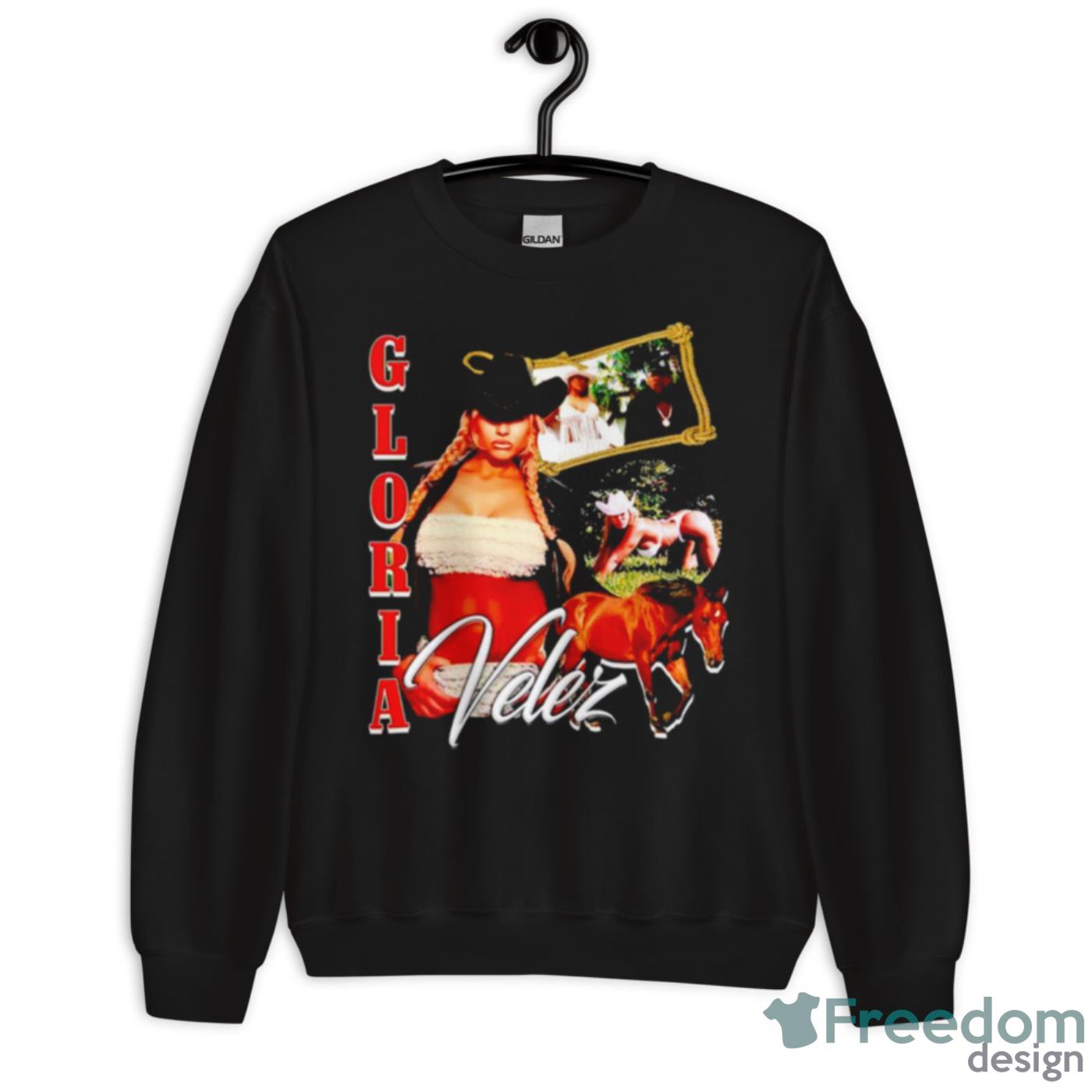 Gloria Velez Cowgirl Shirt image Gloria Velez Cowgirl Shirt - Unisex Crewneck Sweatshirt