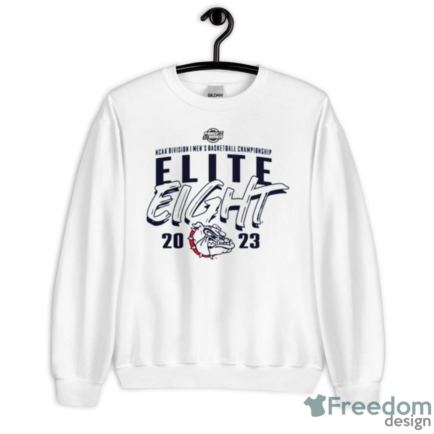 Gonzaga Bulldogs 2023 NCAA Men’s Basketball Tournament March Madness Elite Eight Team Shirt - Unisex Heavy Blend Crewneck Sweatshirt