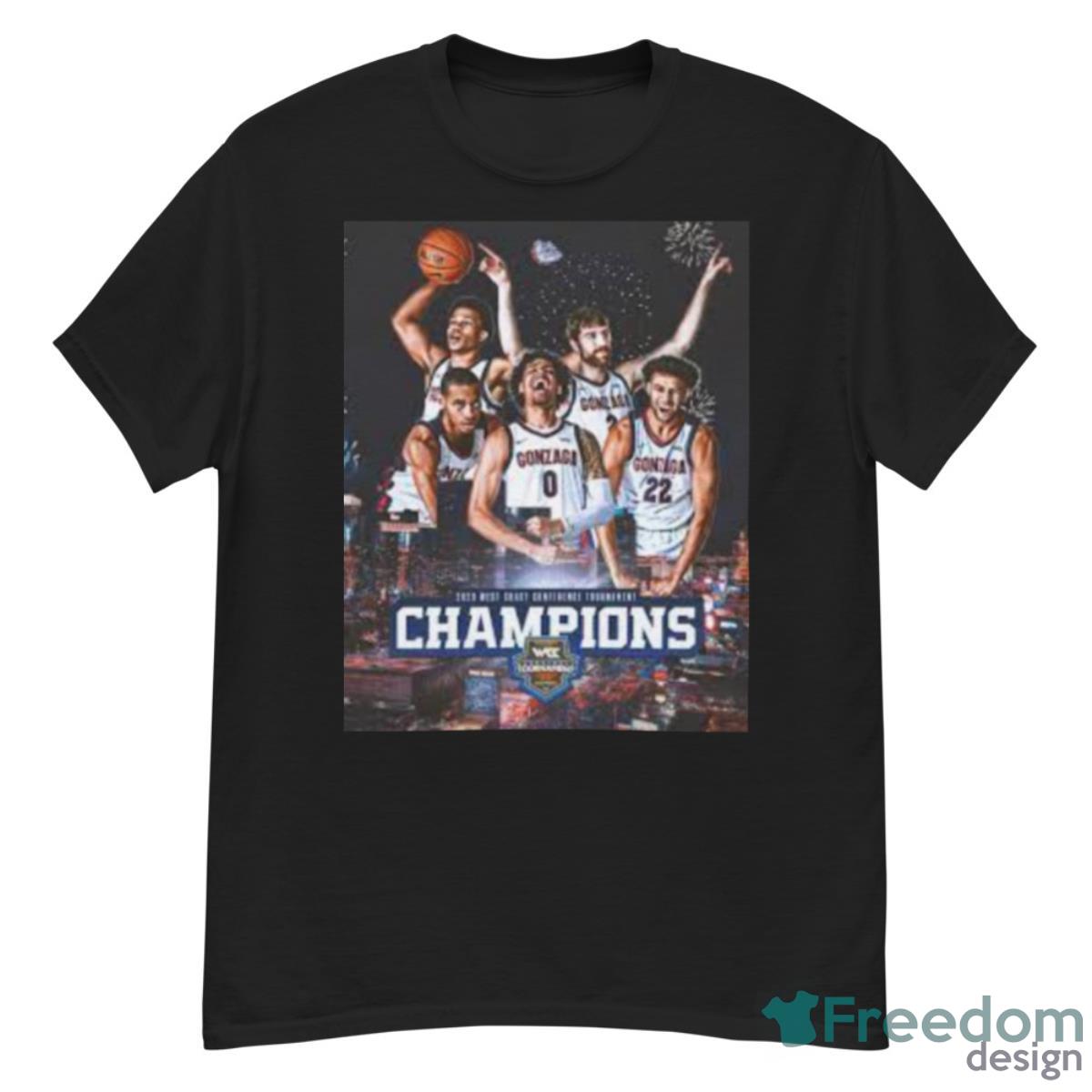 Gonzaga Men’s Basketball 2023 West Coast Conference Tournament Champions Shirt - G500 Men’s Classic T-Shirt