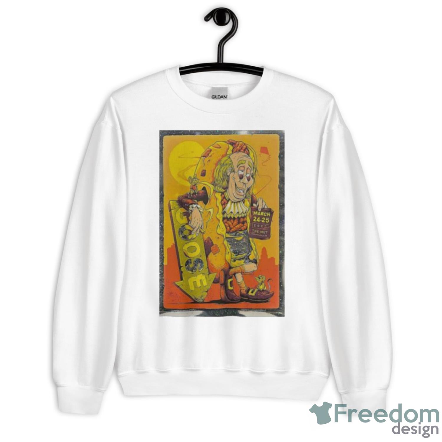 Goose March 24+25 2023 The Met Philadelphia PA Poster Shirt - Unisex Heavy Blend Crewneck Sweatshirt