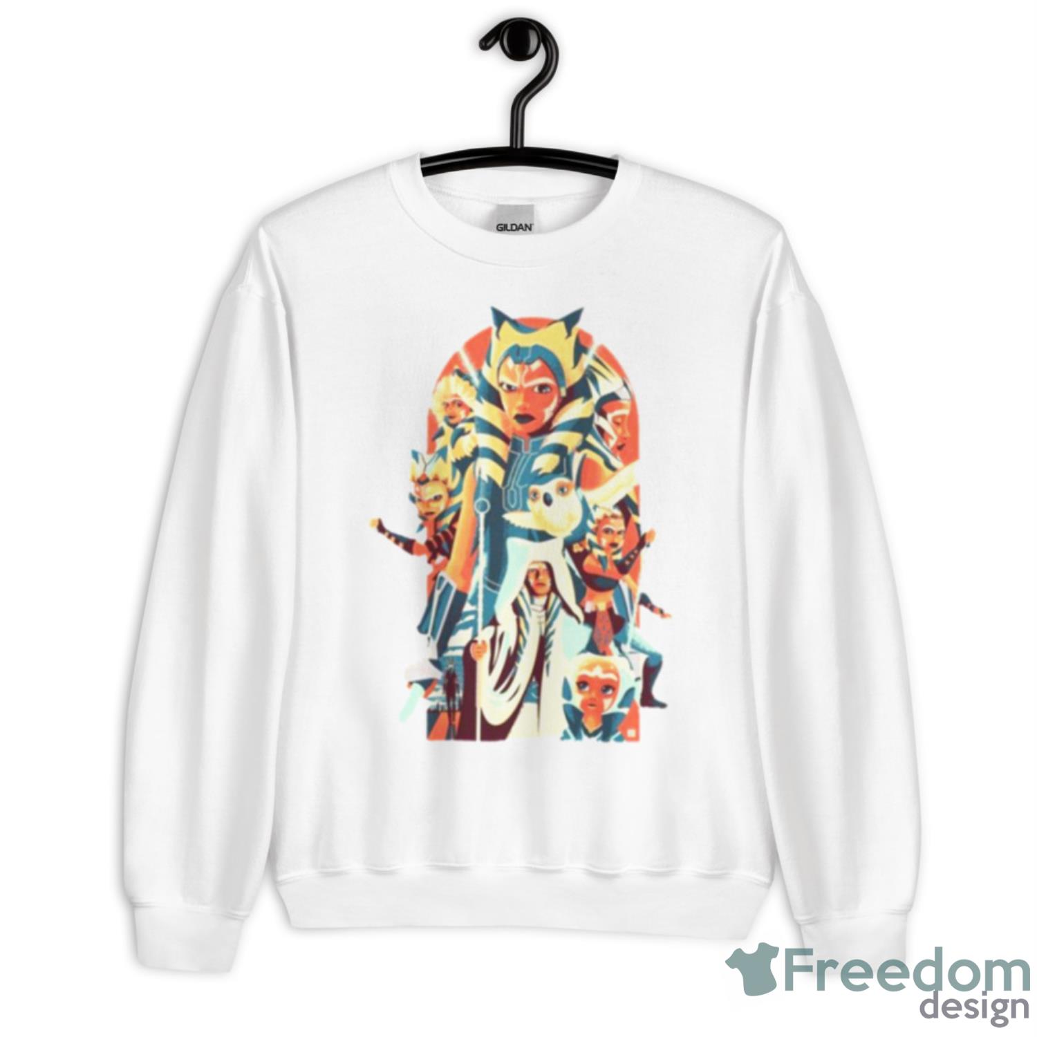 Graphic The Book Of Boba Fett Ahsoka Tano Shirt - Unisex Heavy Blend Crewneck Sweatshirt
