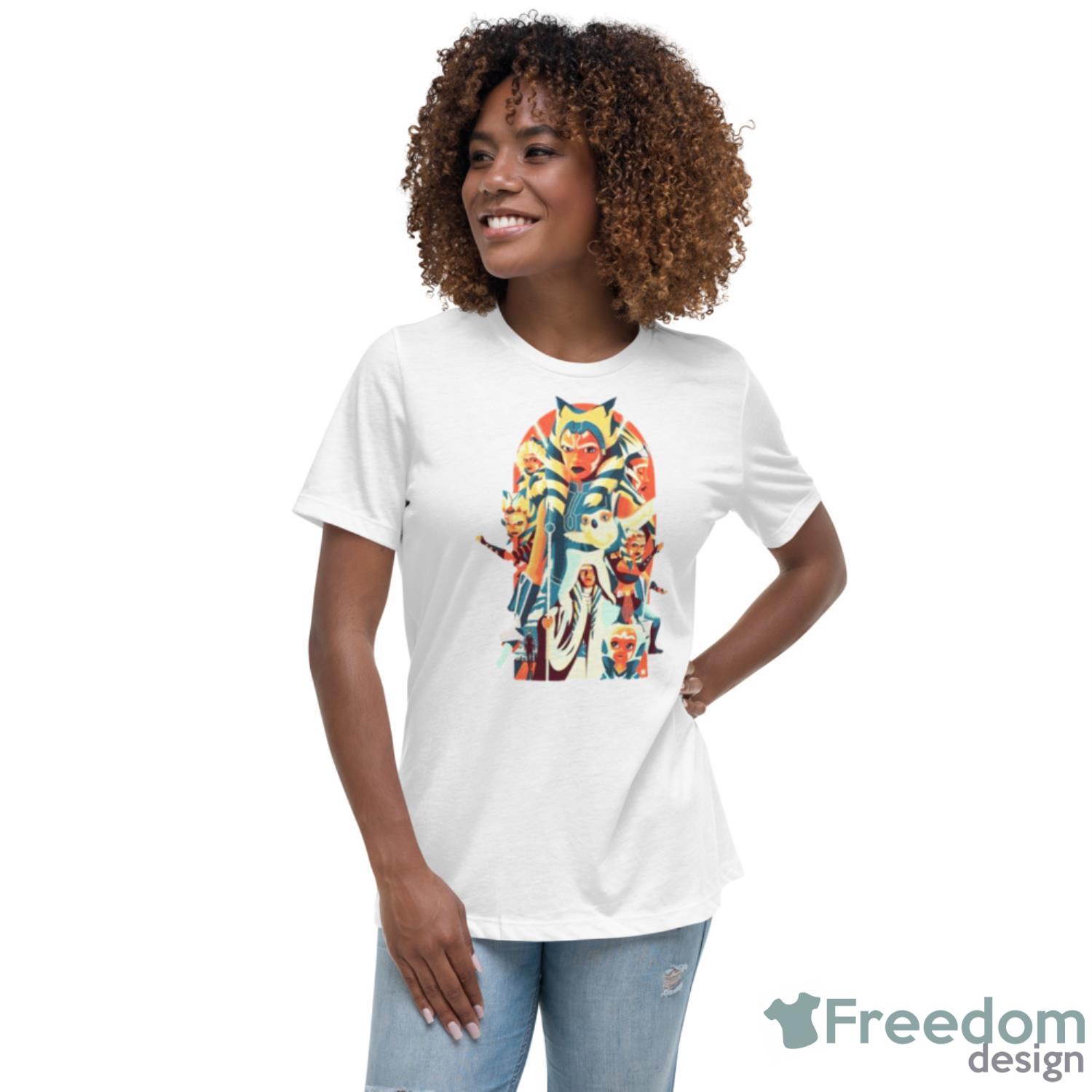 Graphic The Book Of Boba Fett Ahsoka Tano Shirt - Womens Relaxed Short Sleeve Jersey Tee Graphic The Book Of Boba Fett Ahsoka Tano Shirt - Womens Relaxed Short Sleeve Jersey Tee