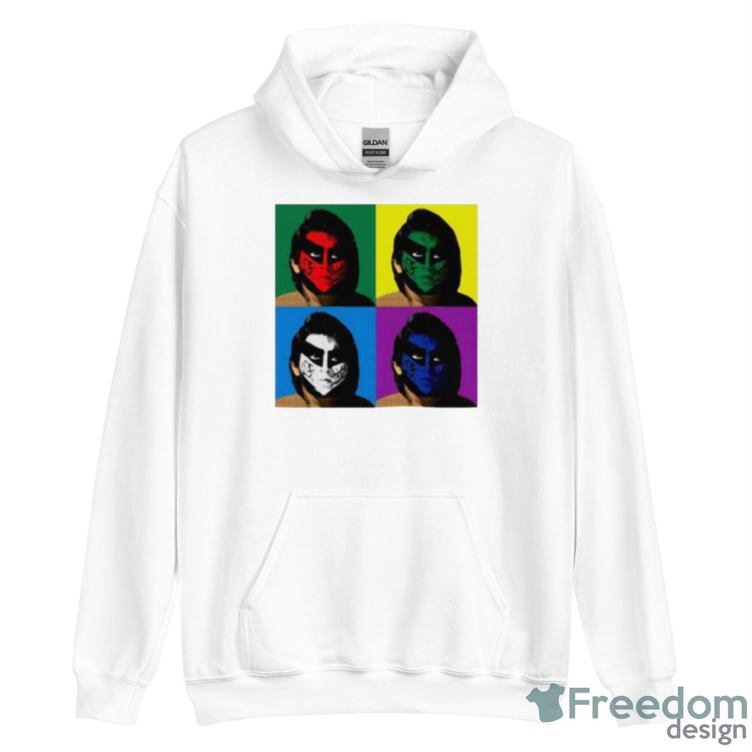 Great Muta Collaboration Faces Shirt - Unisex Heavy Blend Hooded Sweatshirt Great Muta Collaboration Faces Shirt - Unisex Heavy Blend Hooded Sweatshirt